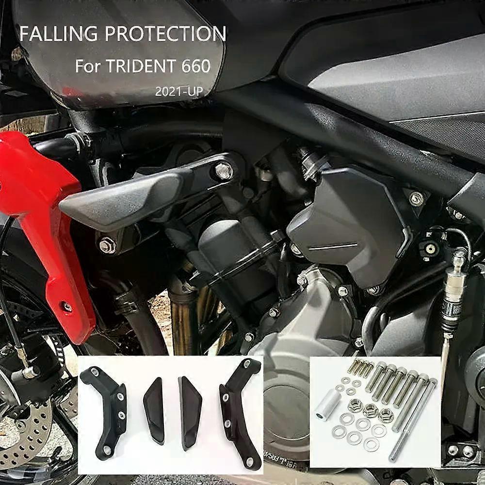 For Trident 660 Parts Frame Protection Side Crash Pads Protectors Trident 660 2022 2022Falling Sliders Guard NEW Motorcycle