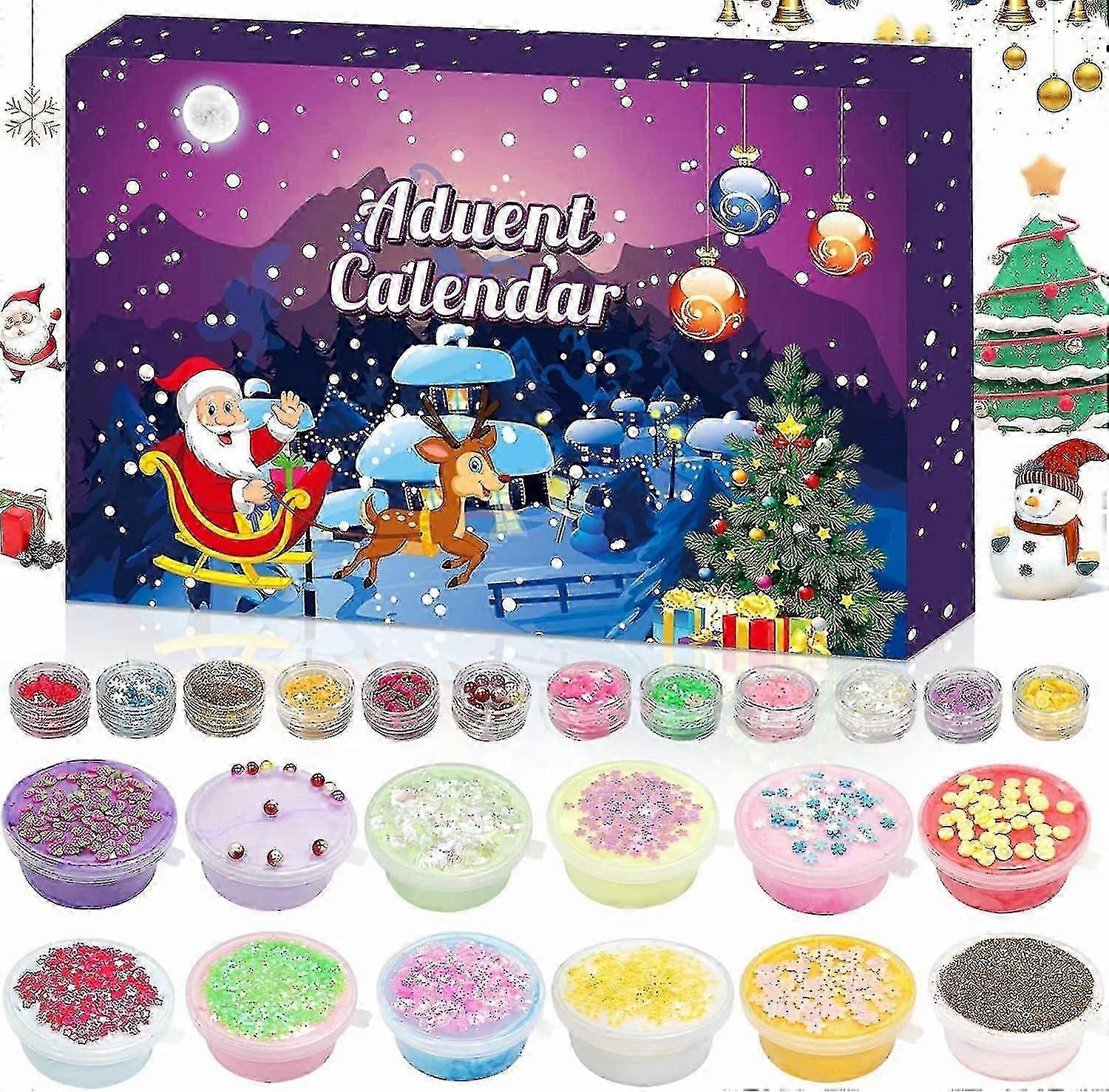 Advent Calendar 2023 Modelling Clay, Christmas Advent Calendar 2023, 24 Days Countdown Advent Calendar, Xmas Gift For Girls Kids