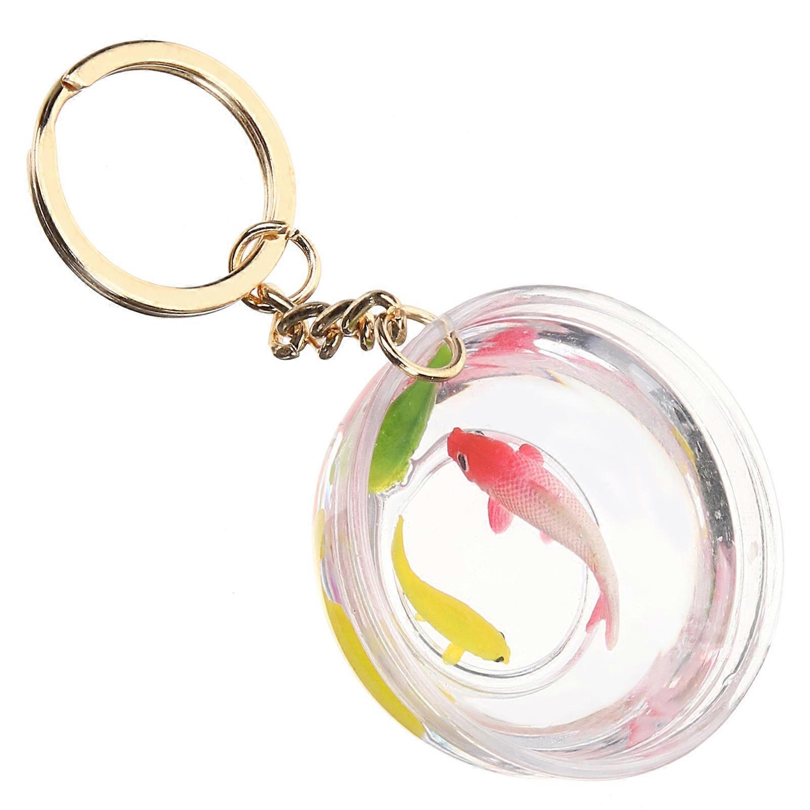 Backpack Keychain 3Pcs Goldfish for Bag Hanging Decoration Use