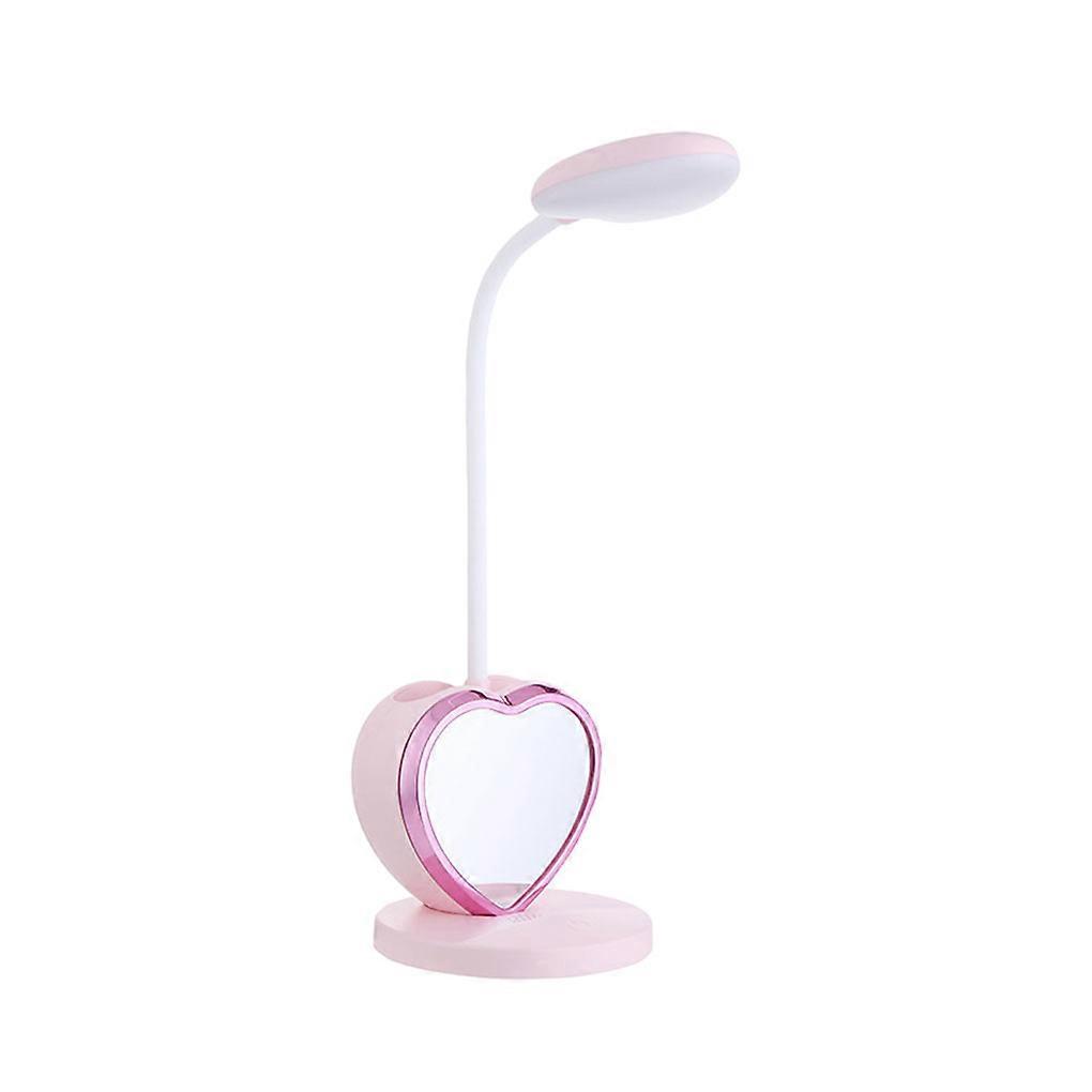 Plastic LED Desk Lamp For Girls With USB Charging Port Convenient And Eye-Caring Lighting Solution