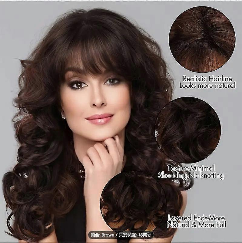 long curly hair