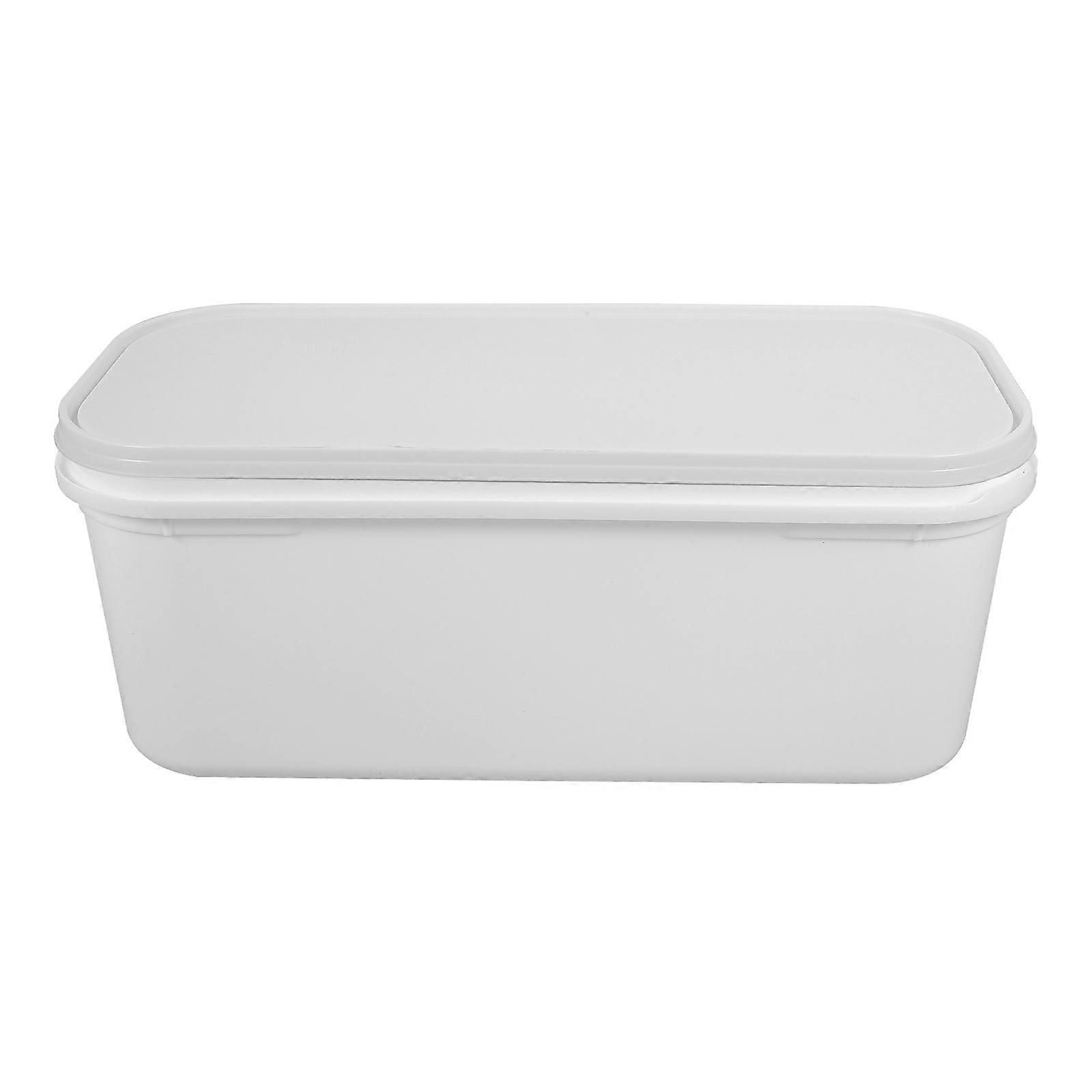 Ice Cream Bucket for Storage Use Reusable White PP Material