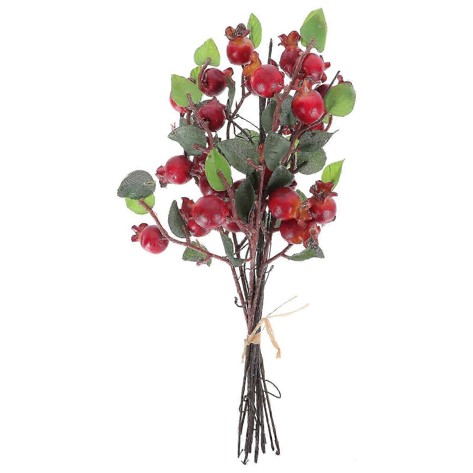 Red Berries Garland Artificial Berry Branches Artificial Berry Stems Home Flower Decoration