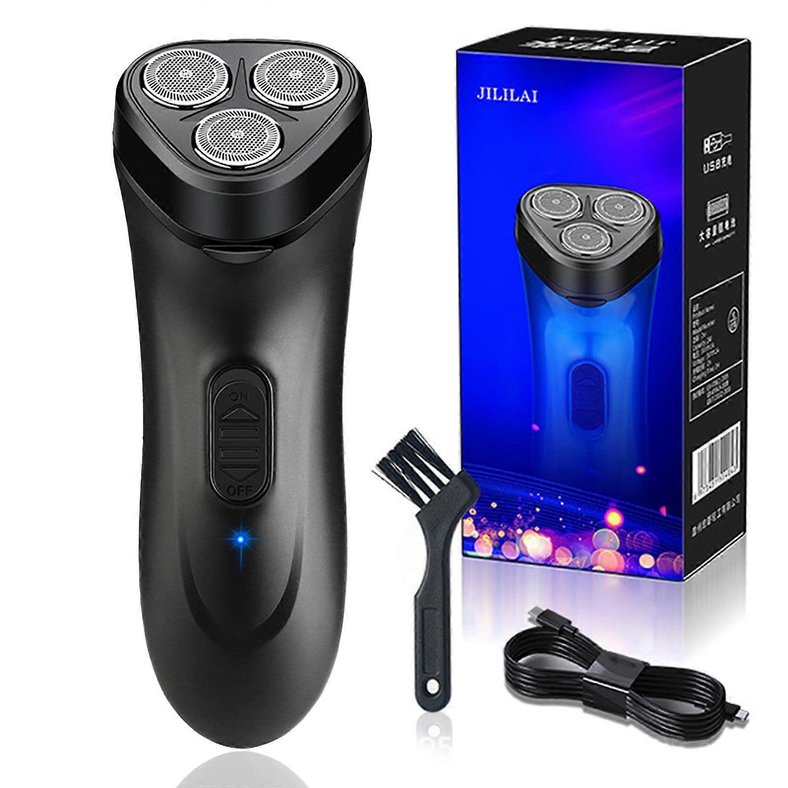 Electric Shaver for Men, Waterproof & Rechargeable, Portable Travel Shaver with Head Blades – Compatible with ZKCCNUK