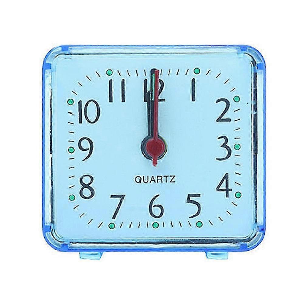 Table Clock Square Alarm Clock Small Alarm Electronic Bed Compact Travel Clock Quartz For Child Students Desk Alarm
