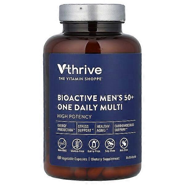 Vthrive, Bioactive Men's 50+ One Daily Multi, 60 Vegetable Capsules
