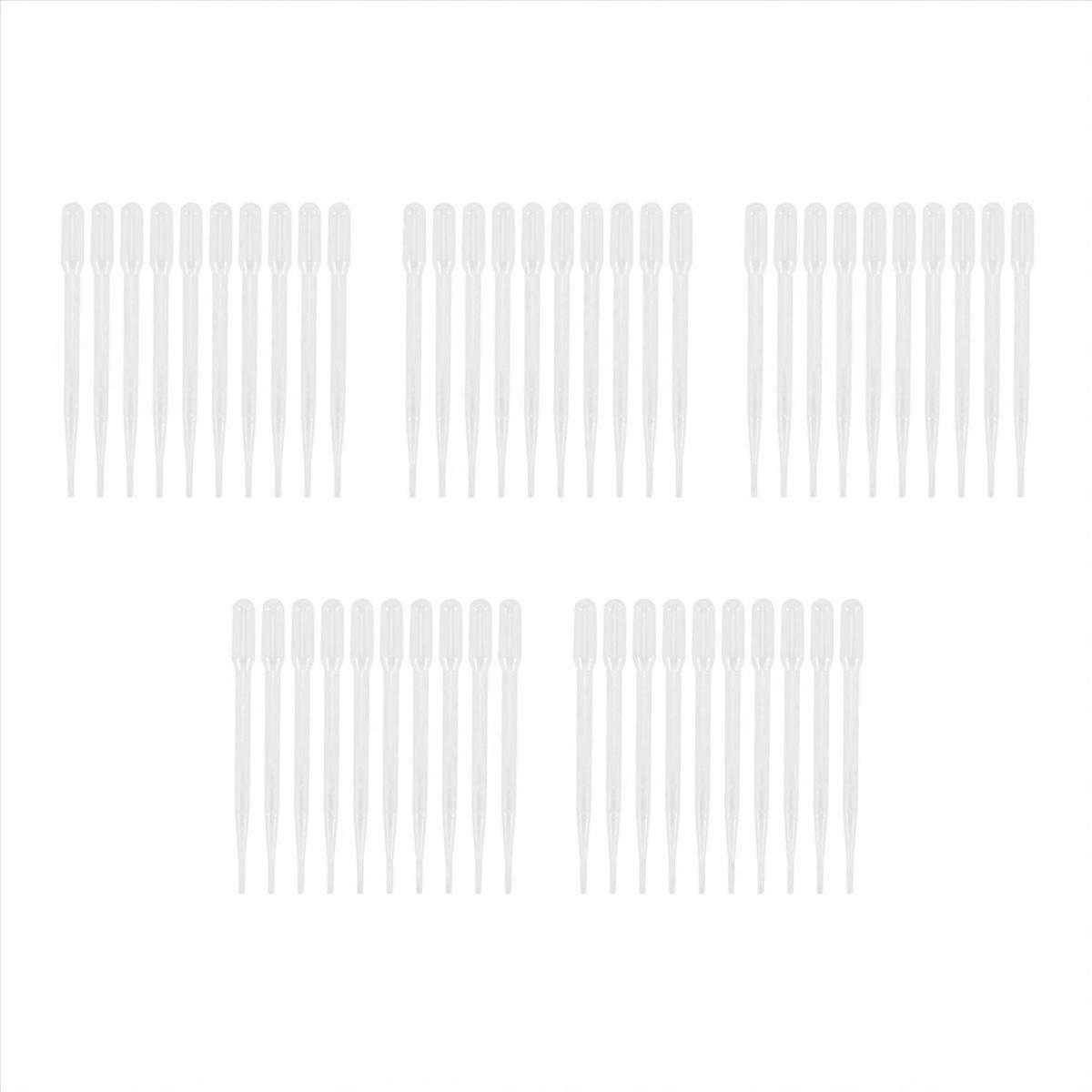 10 Pcs 3ML Disposable Plastic Eye Dropper Transfer Graduated Pipettes