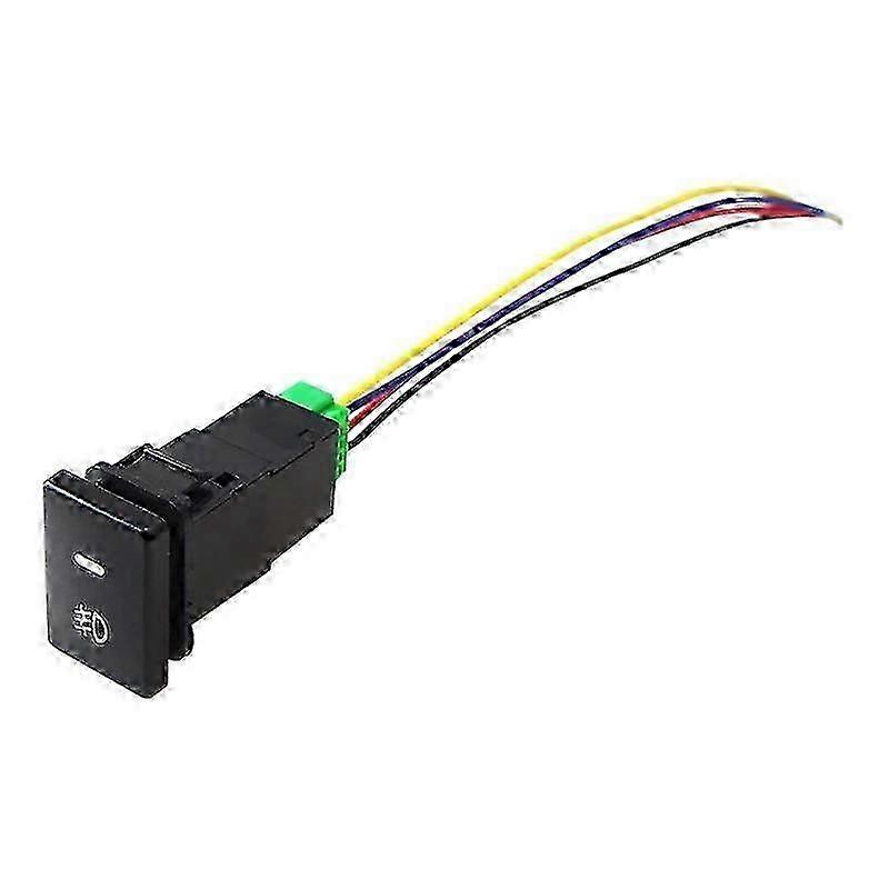 4-Pole 12V Push Button Switch with LED Indicator Lights for LED Light Bar Fog Lights DRL Control