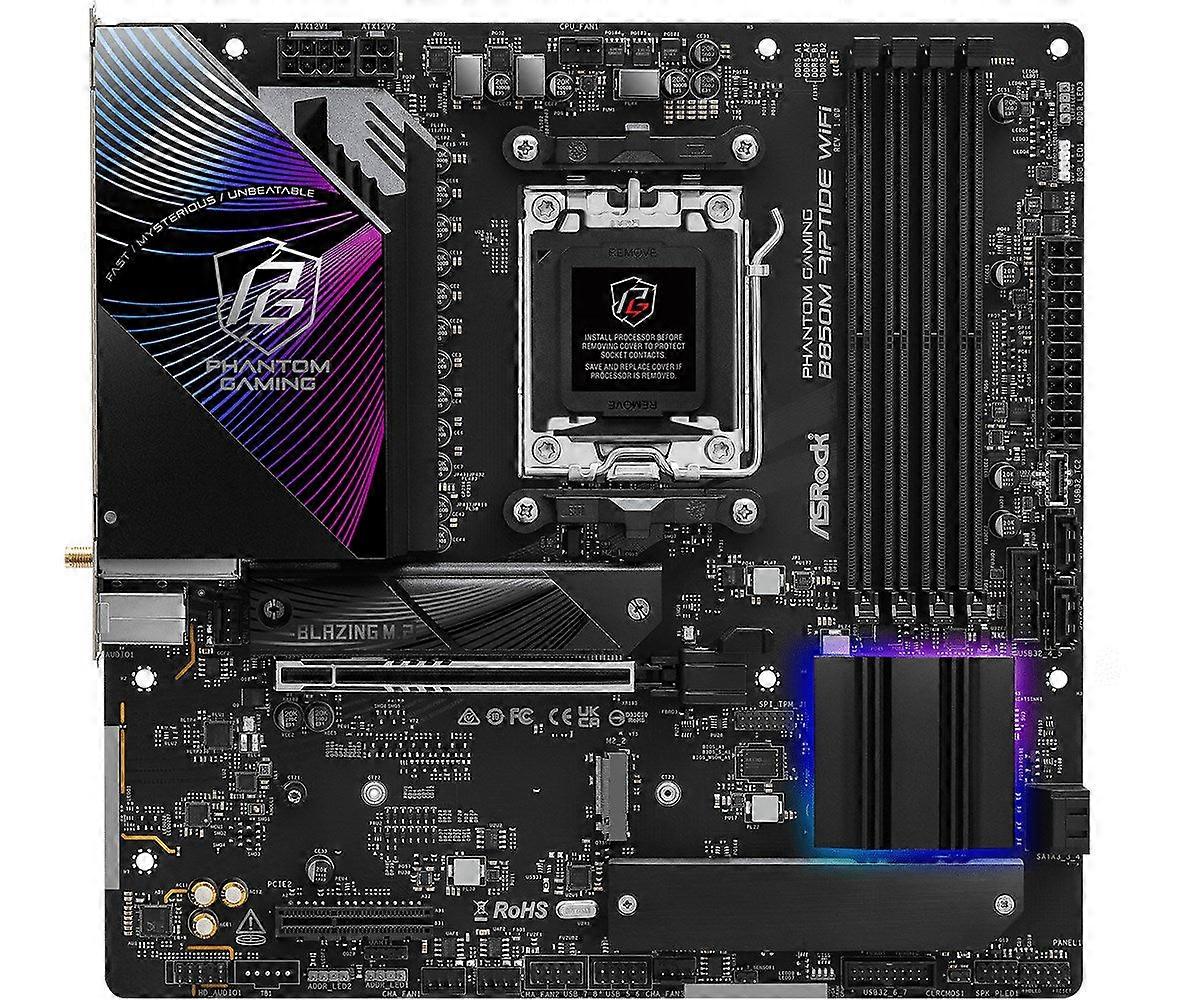 Asrock Phantom Gaming B850m Riptide Wifi Amd B850 Socket Am5 Micro Atx