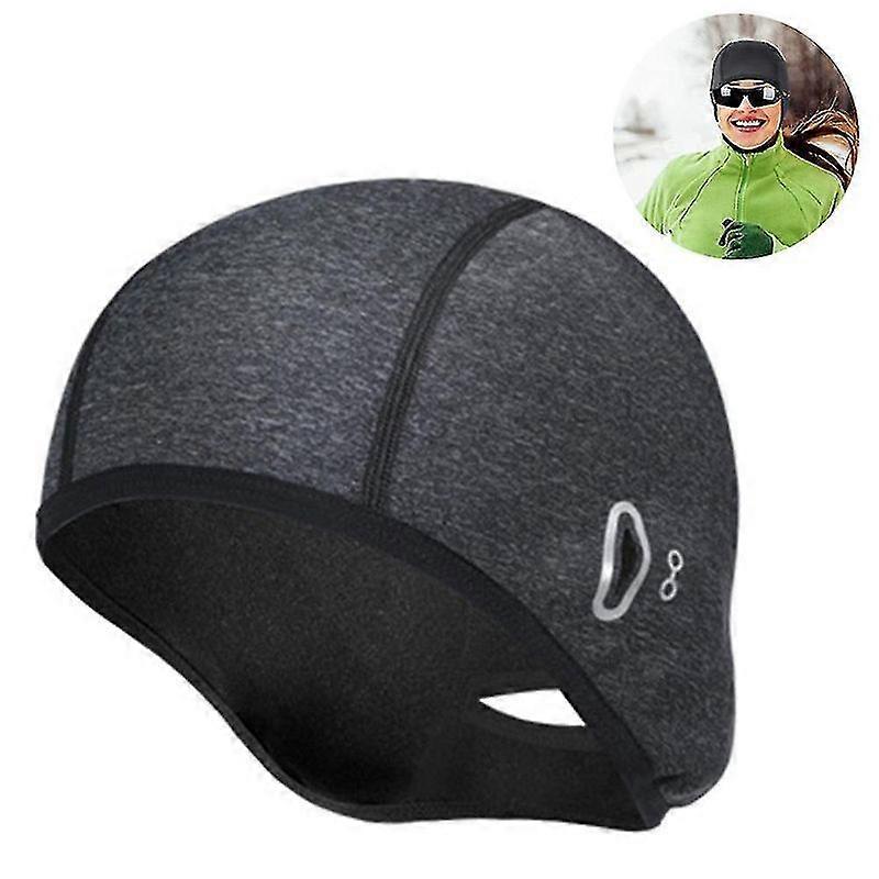 1 Pcs Skull Cap Helmet Liner With Ponytail, Women's Winter Thermal Cycling Cap Running Hat Beanie With Glasses Holes Multi-color Optional
