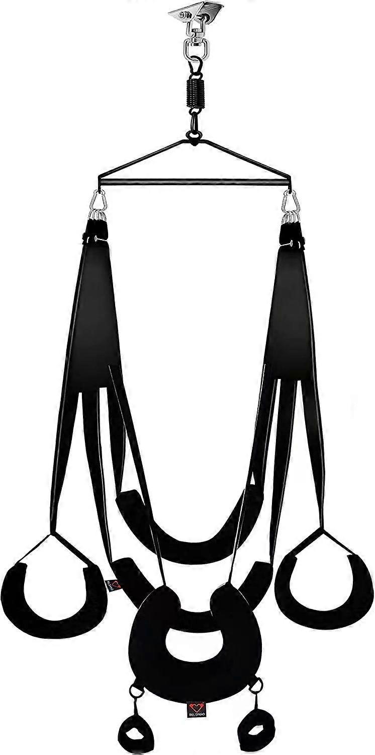 Adult Swing, 360 Degree Rotating Indoor Sling Set with High-Quality Painted Stand and Extr