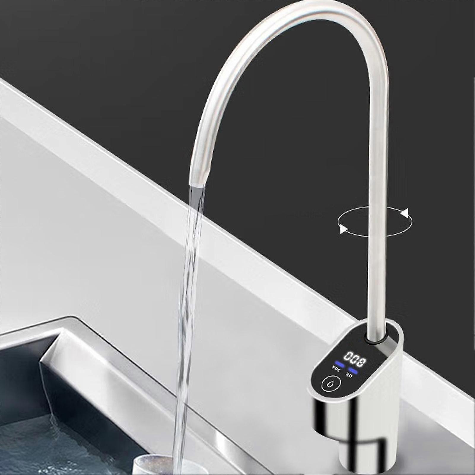 Touch Screen Faucet TDS Value Digital Display Water Tap DN10 24V for Home Kitchen 