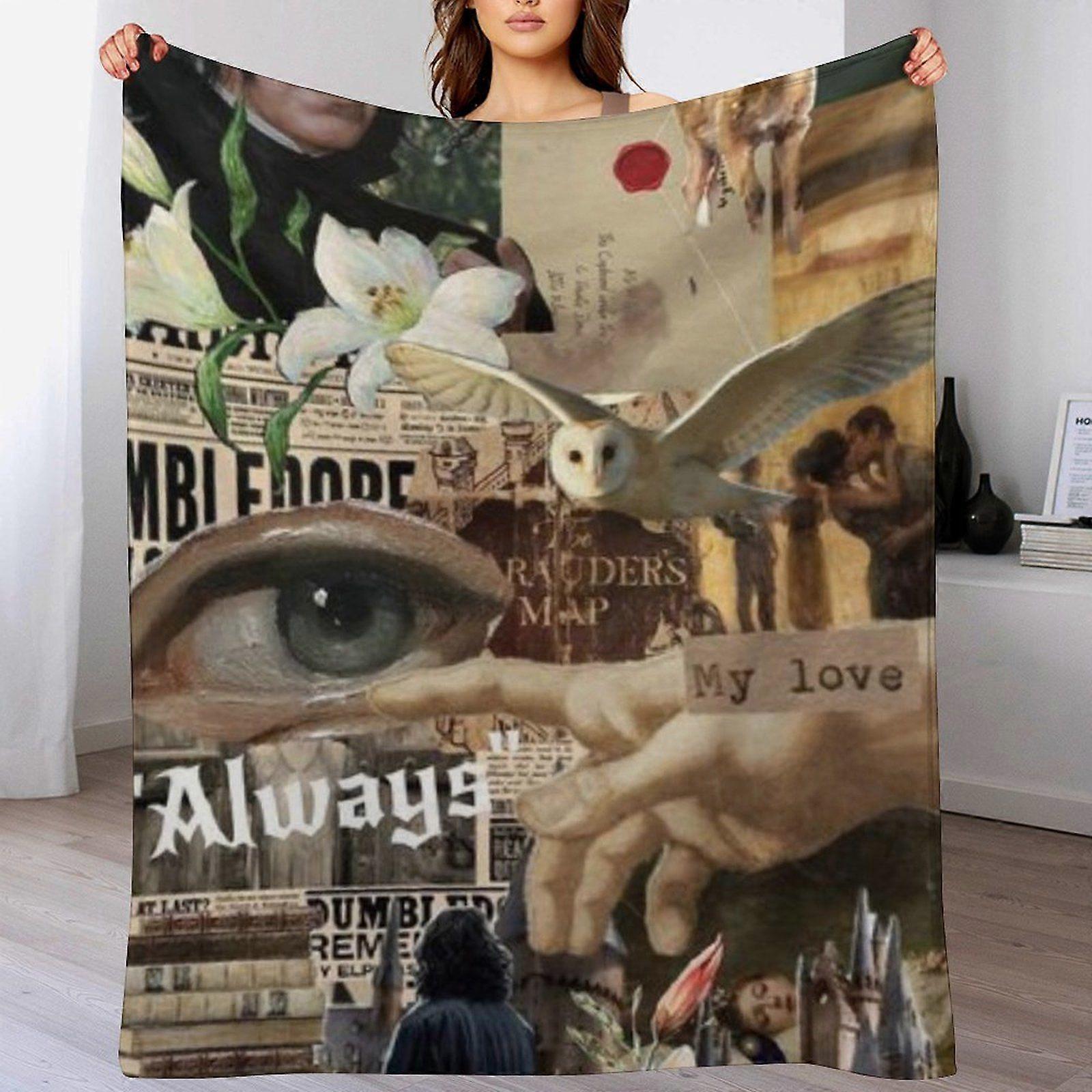 Alan rickman Durable Hypoallergenic Blanket for Winter Sofa Travel Chilly Weather Anti-Wrinkle Soft Gentle