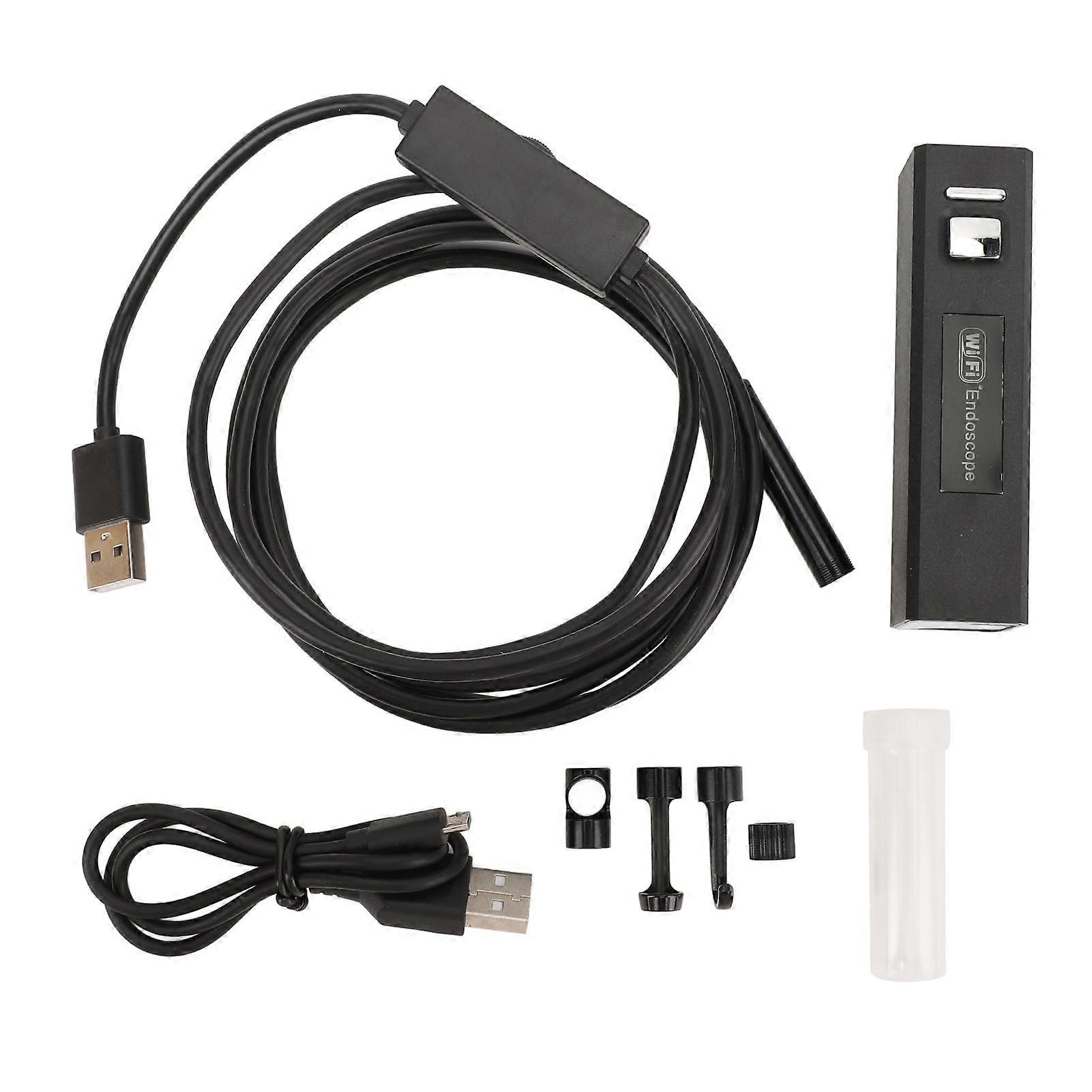 Pipe inspection camera with 6 lights for tablet connection