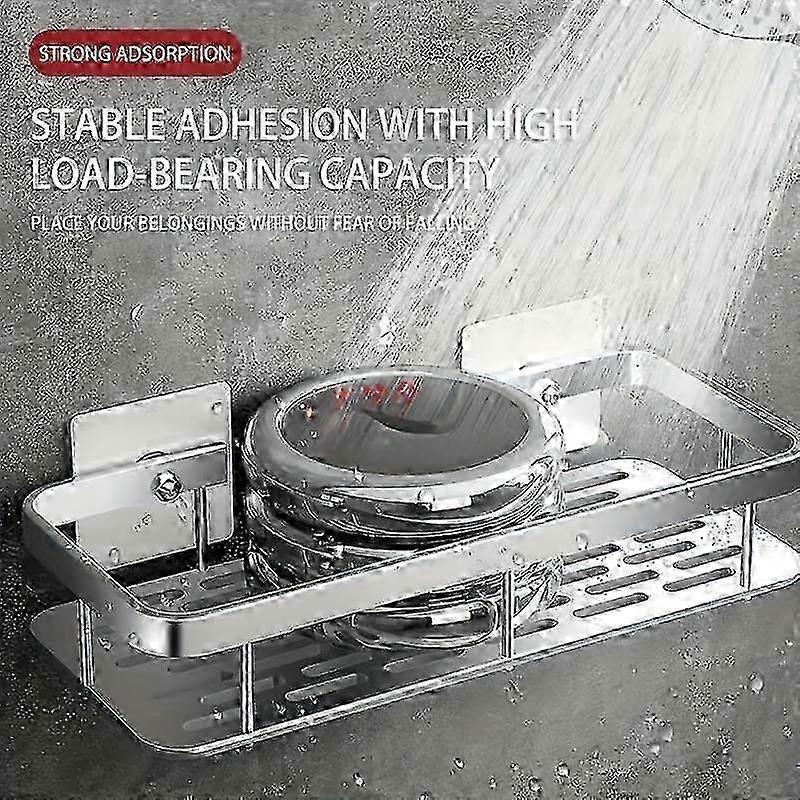 Space-saving Wall Shelf - Deluxe, No-drill, Strong Adhesion