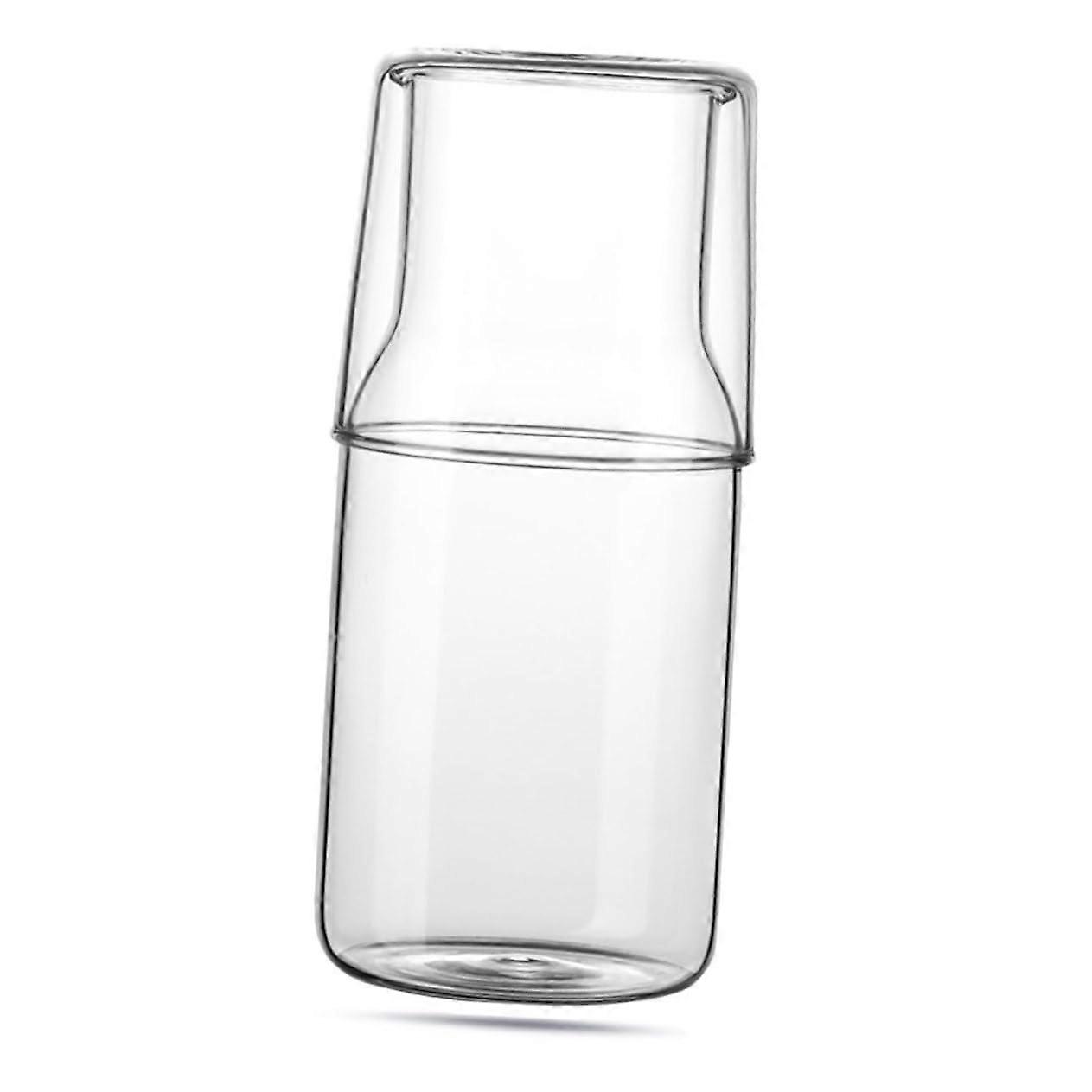 MultiFunction Glass Carafe Delicate 500ml Borosilicate Clear Water Bottle For Desktop Use Breakfast Juice Milk Tea