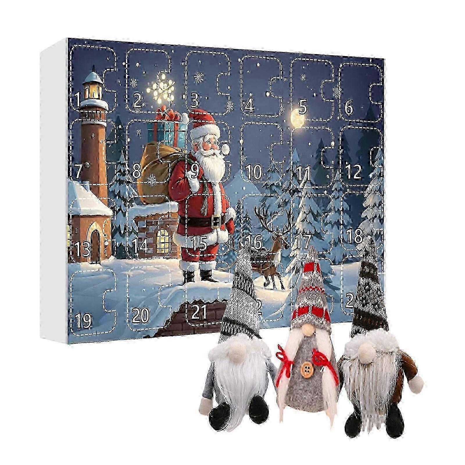 Advent Calendar 2024 Christmas Dwarfs Christmas Arrival Calendar Box Countdown Christmas Gnome Advent Calendar_c24070696