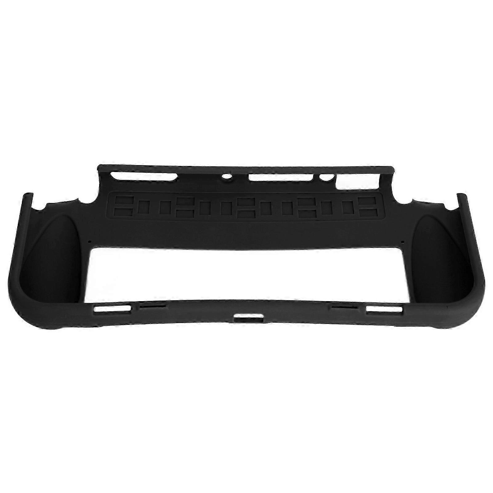 Game Console Case Impact Resistant Prevent Slip Soft TPU Console Protective Shell for Switch OLED Black