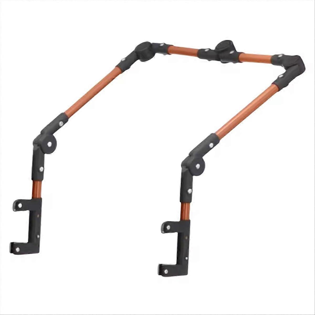 Folding Handcart Push Handle Trolley Handle Attachment Removable Foldable Beach Cart Handle Utility 