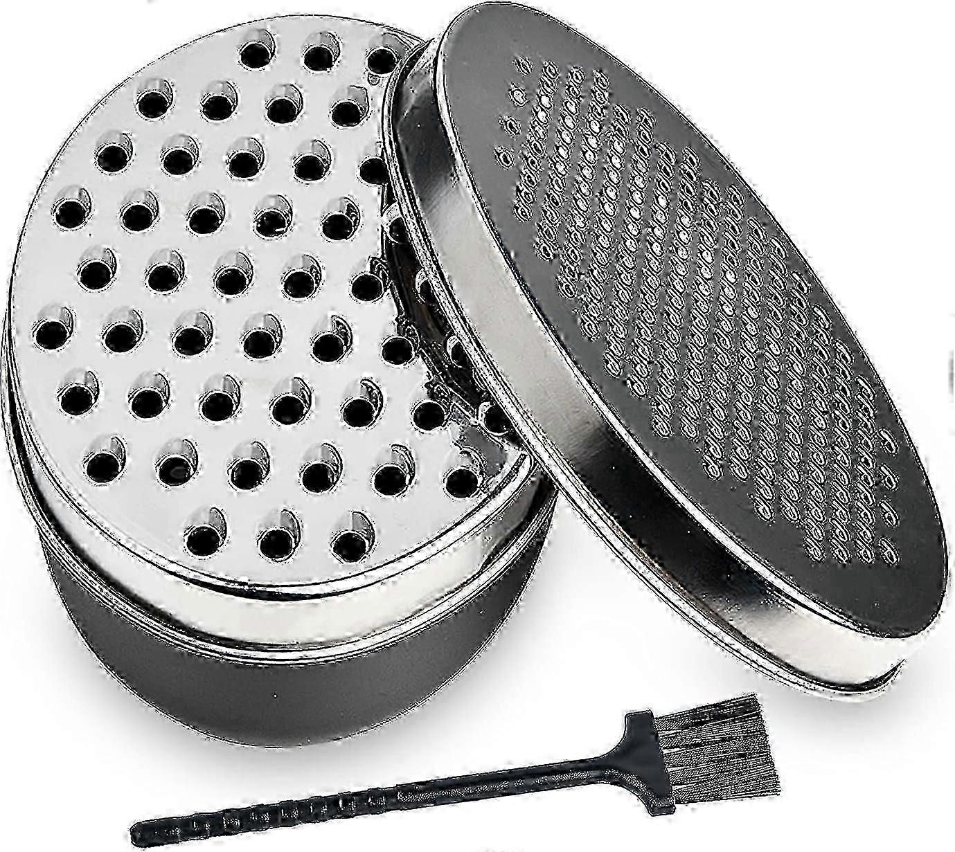 Black Kitchen Cheese Grater with Storage Container & Lid - Multi-Purpose Grinder