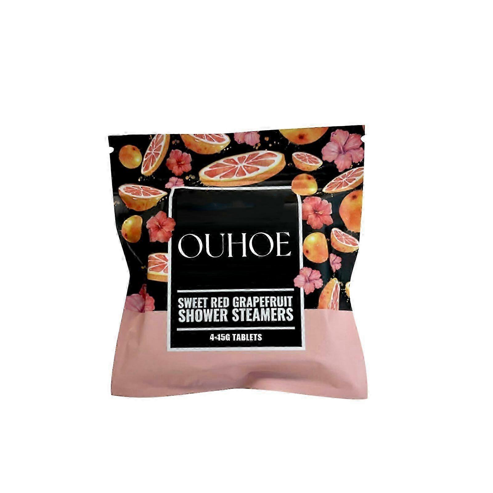 Ouhoe Scented Shower Sheet (Grapefruit) Body Cleansing, Relaxing, Moisturizing, Hydrating, Refreshing And Lingering Fragrance Scented Bath Sheet