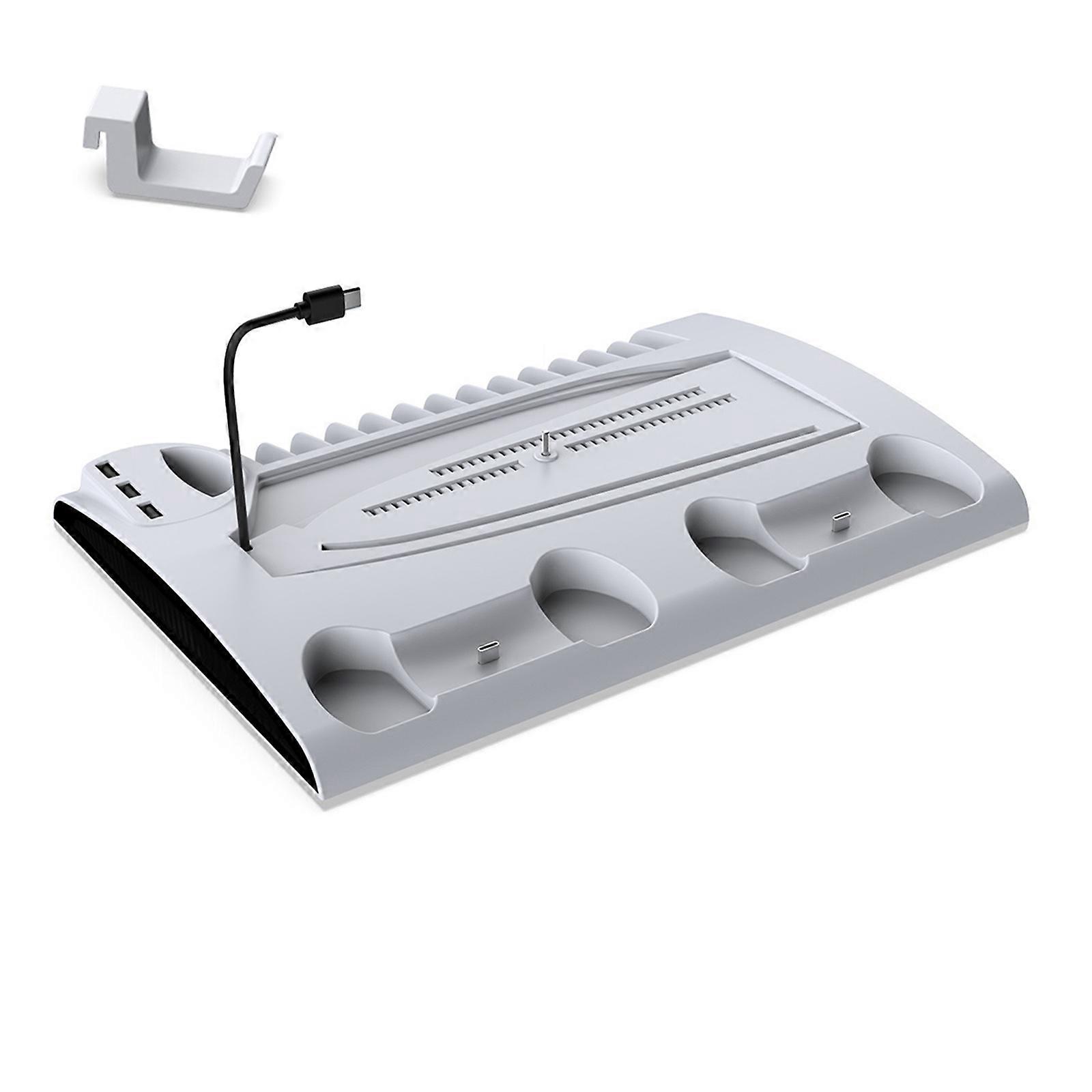 Upgrades Cooling Stand Featuring Color Light Effects Versatile Cooling Stand Multifunctional Stand Base for P5 & P5 Slim  White