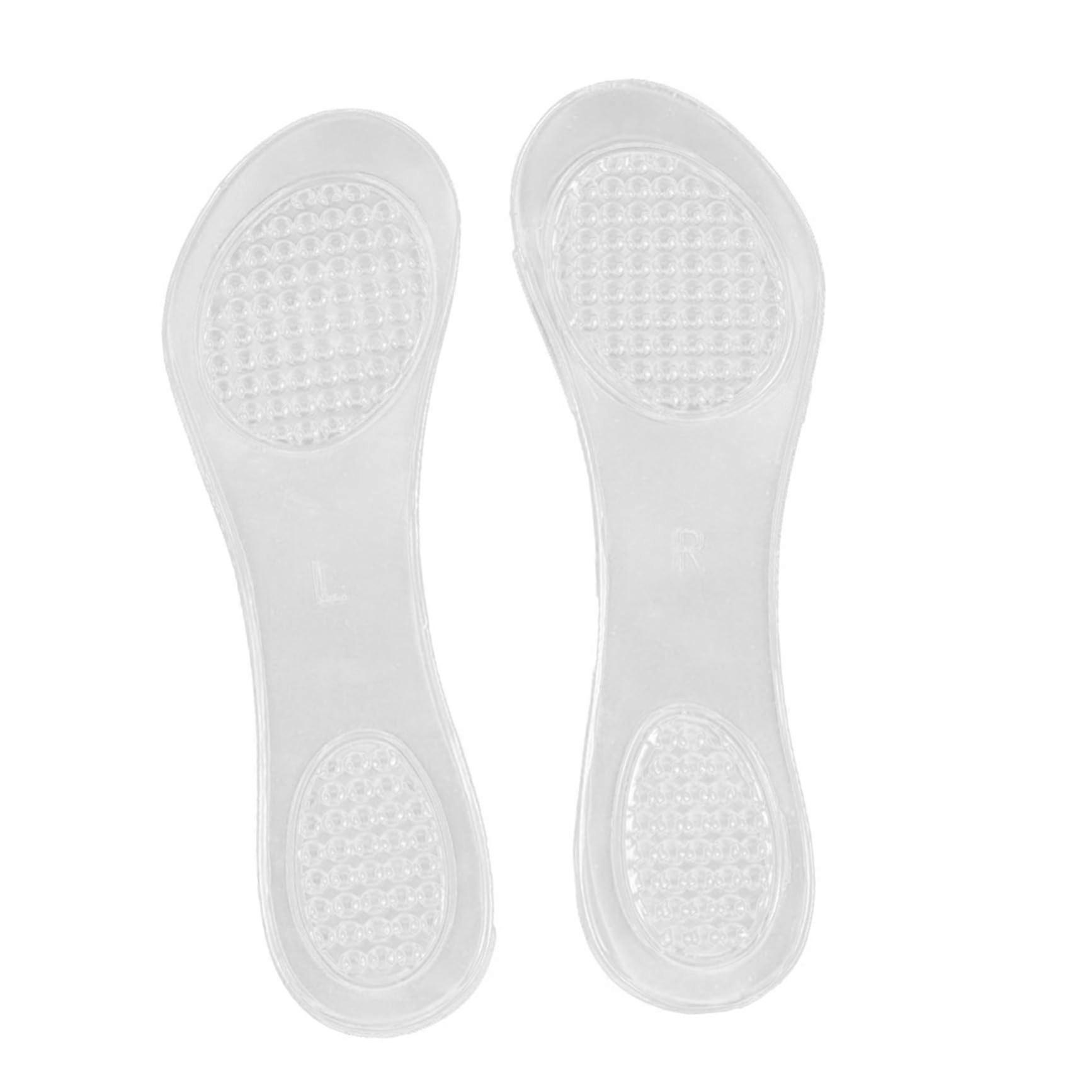 Gel  Heel Insoles Transparent AntiSlip Arch Support Pads for Women Reduce Slippage and Friction