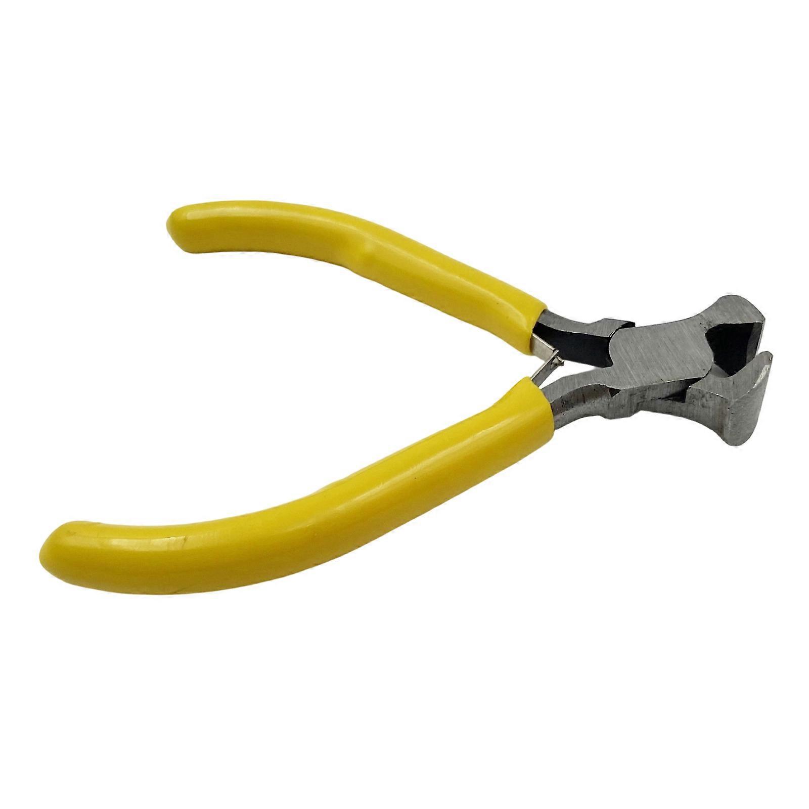 Ergonomic String Trimmer and Fret Wire Tool Practical Frets Plier for Musicians Corrosion Resistant Construction  Yellow