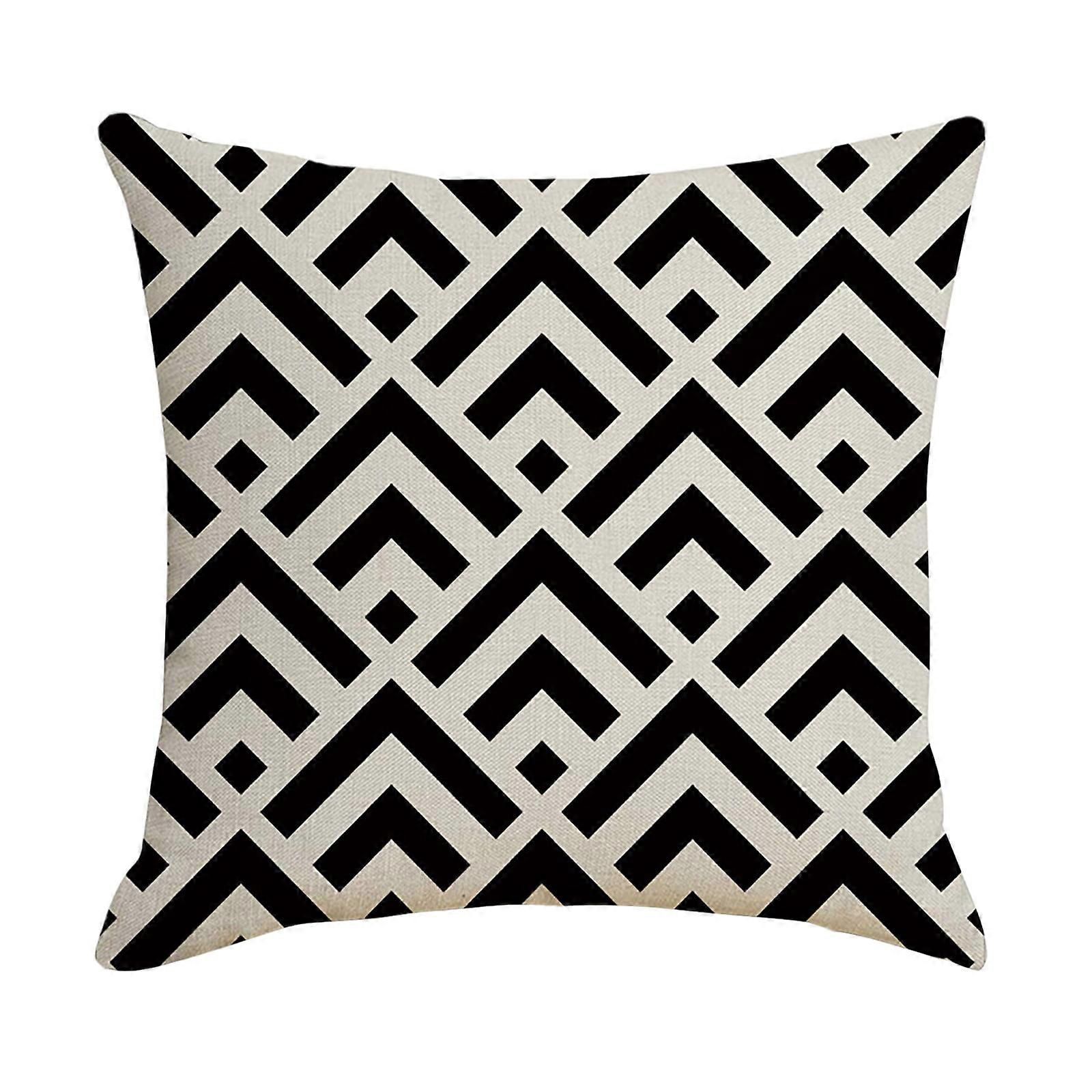 Black White Waterproof Hugging Pillow Household Design Pattern Sand Pillow