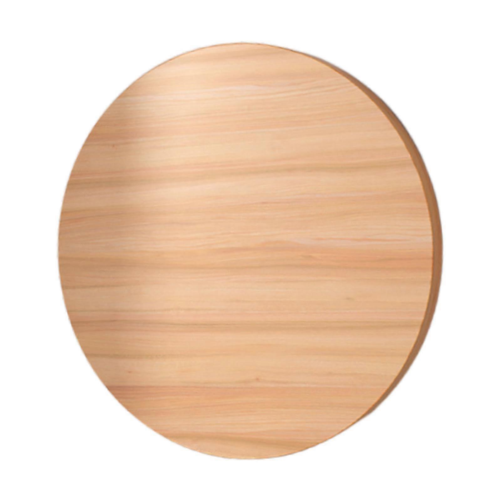 Wooden Round Tabletop 80cm Smooth Counter Surface for Office Reception Desk Workspace