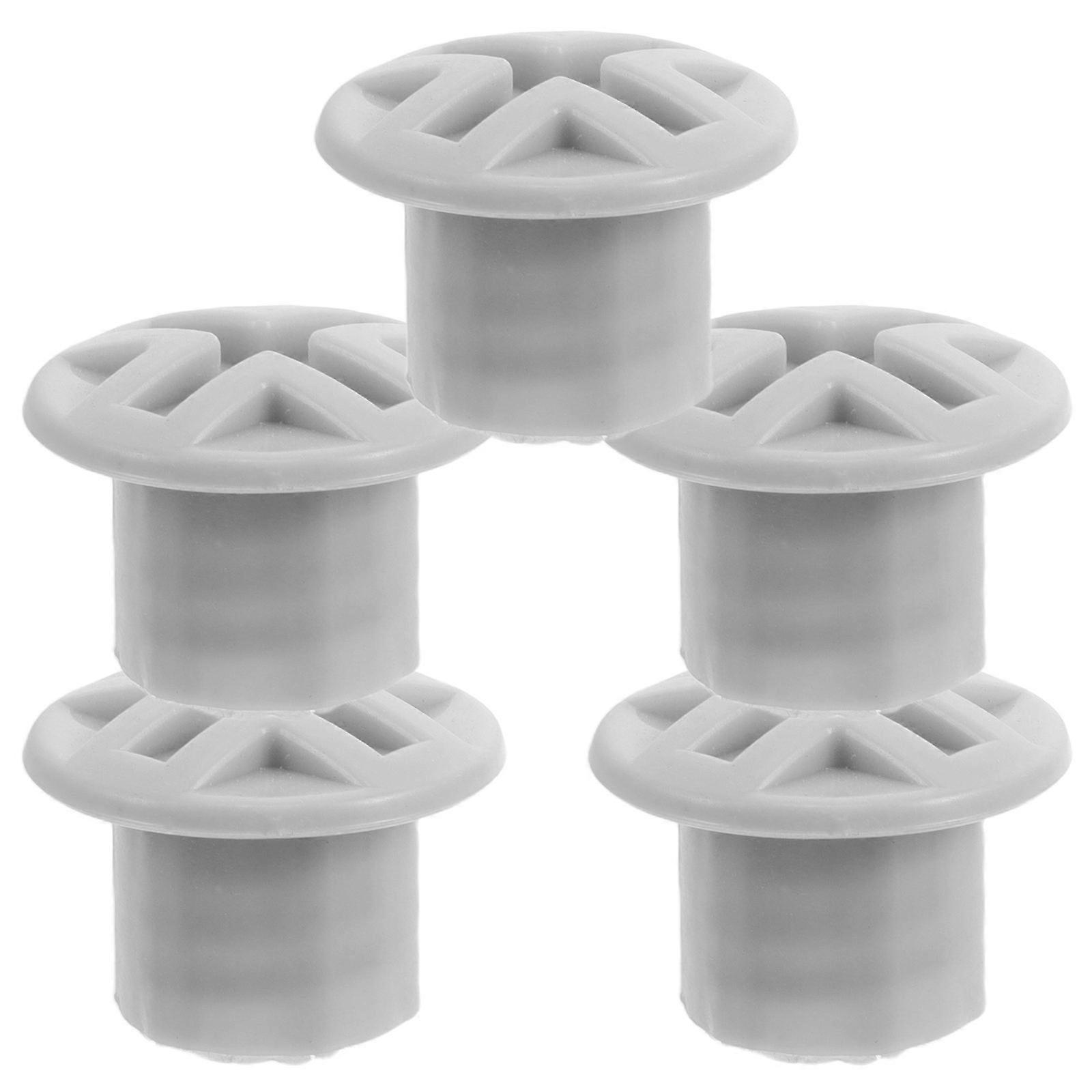 Sliding Fixing Screw Caps Plastic Replacement for Kids Slide 5Pcs Grey Accessory