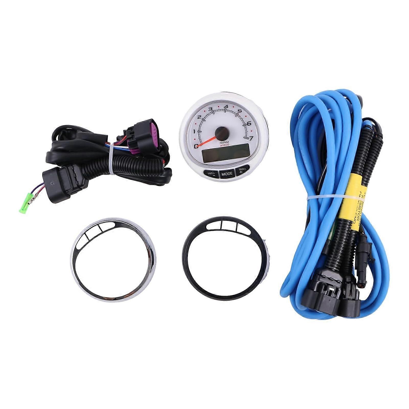 Marine Grade Tachometer Kit With Quick Response Technology Waterproof RPM Meter For Boat Motors Simple Setup Series Comp Multicolor