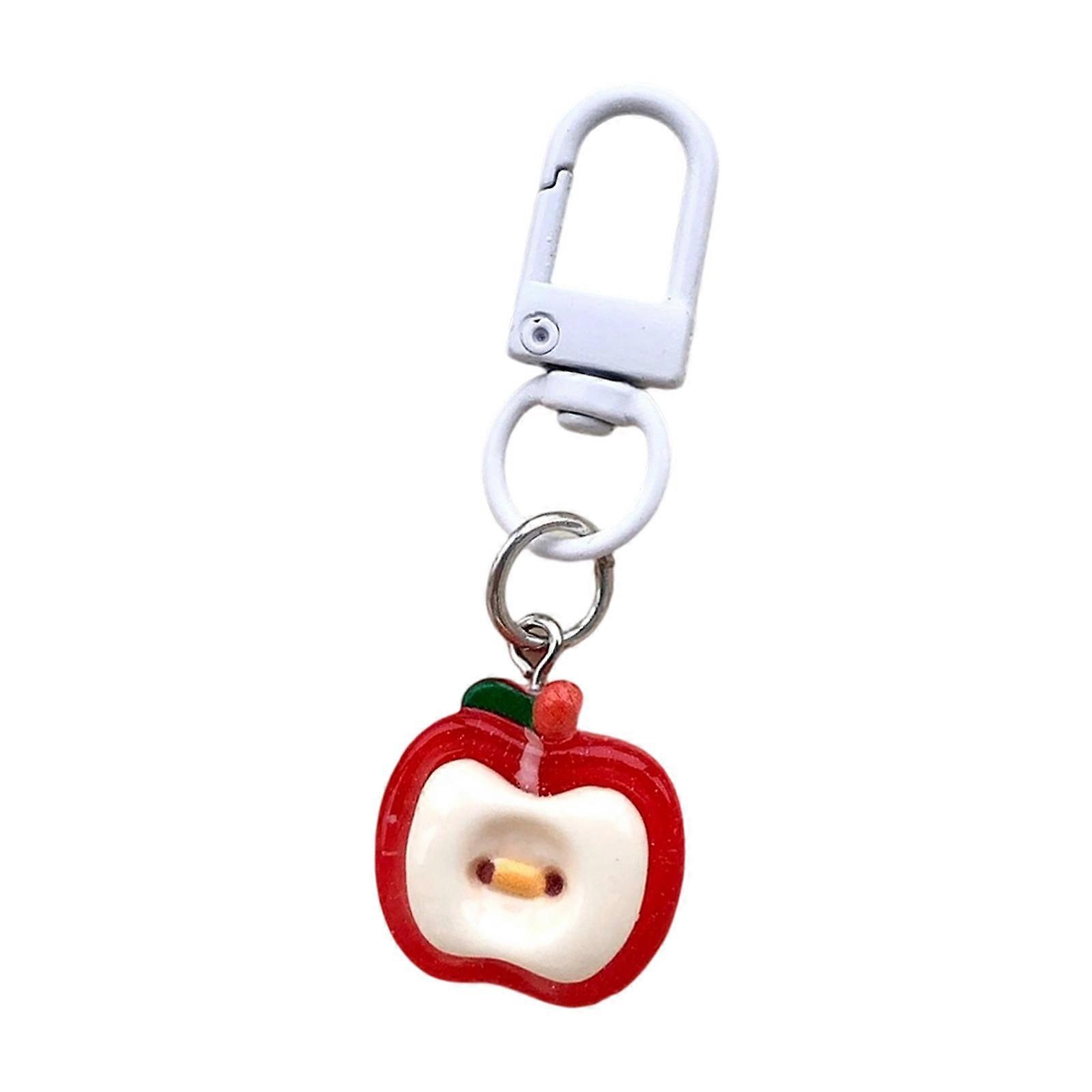 Jeleu de fructe breloc colorat rășină breloc inel geantă decor pentru fete adolescenți multifuncțional breloc accesoriu multicolor