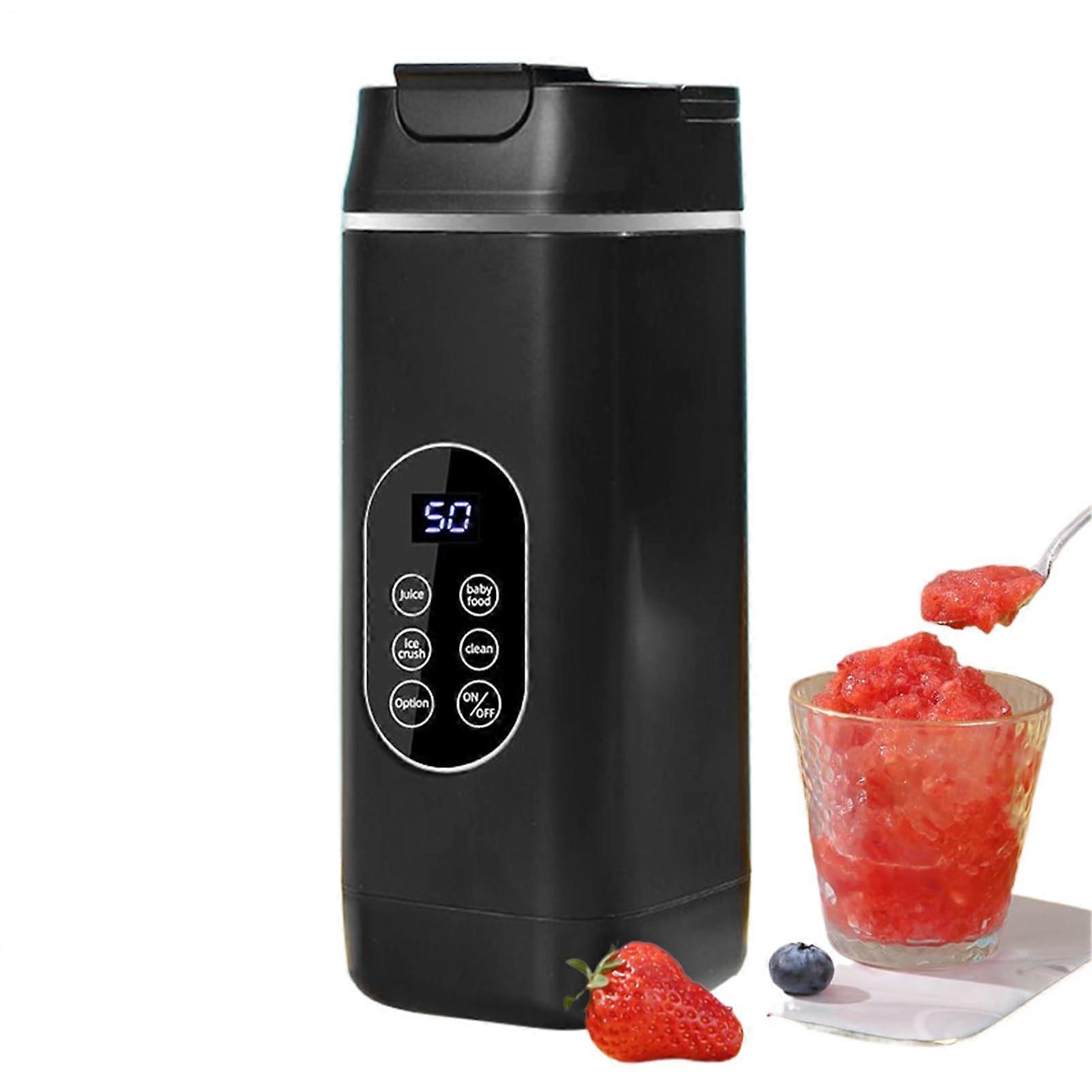 Portable Blender for Smoothies with Wireless Shake Function, Lightweight, Tough Ingredient Handling, Black 23.2x8.7cm for Home or Commercial Use