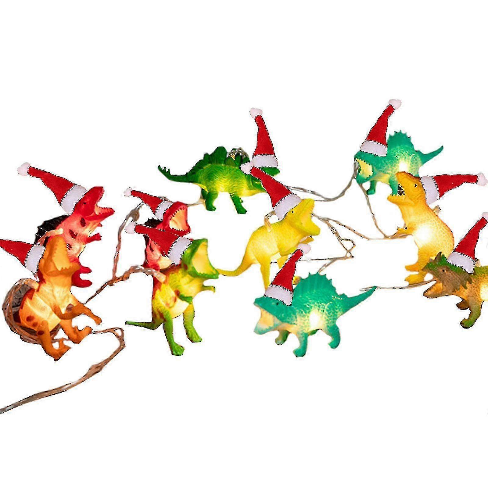 10 Led Dinosaur String Christmas Ornament Lights Dinozaury Lights Lampki nocne do sypialni dla dzieci f74