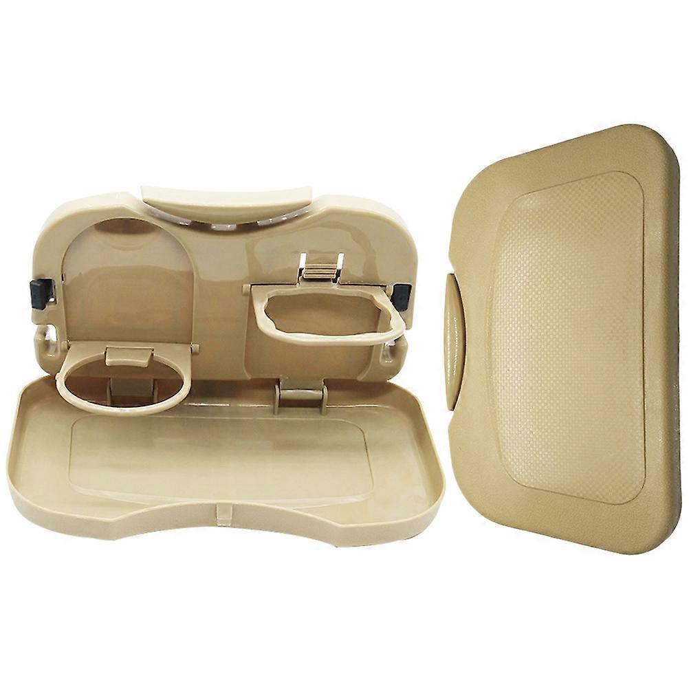 2Pcs Car Bottle Holder Multi-functional Folding Automobile Backseat Mount Food Tray