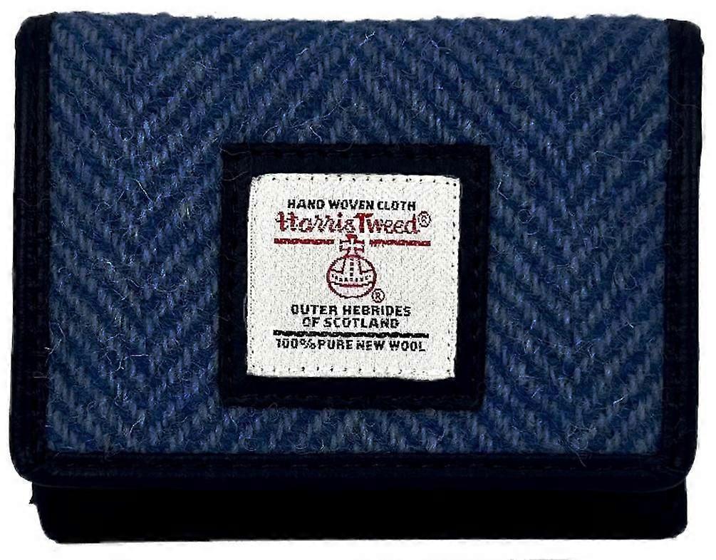 Maccessori Harris Tweed Trifold Purse - Blue