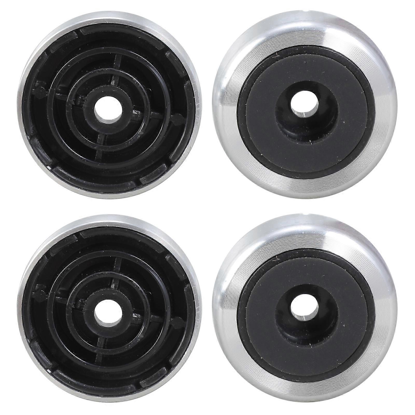 4個のフロアプロテクタースピーカースパイクスタンドアンプHiFiデバイスレコーダースピーカーアイソレーションフィートパッドシルバー