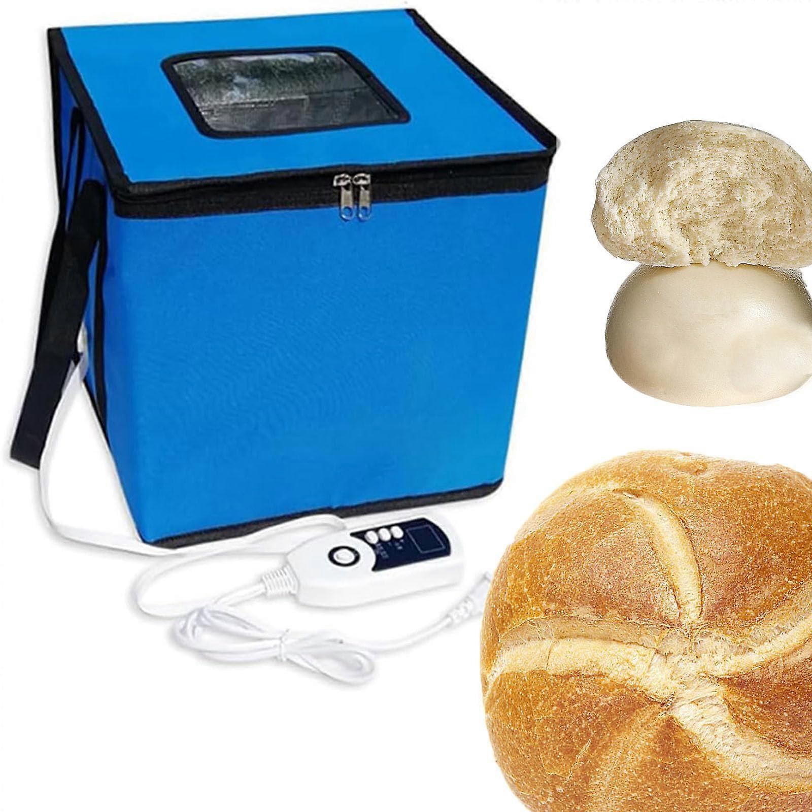 Dough Proofing Box with Heater, Foldable Container with Lid for Sourdough Bread and Yogurt Making