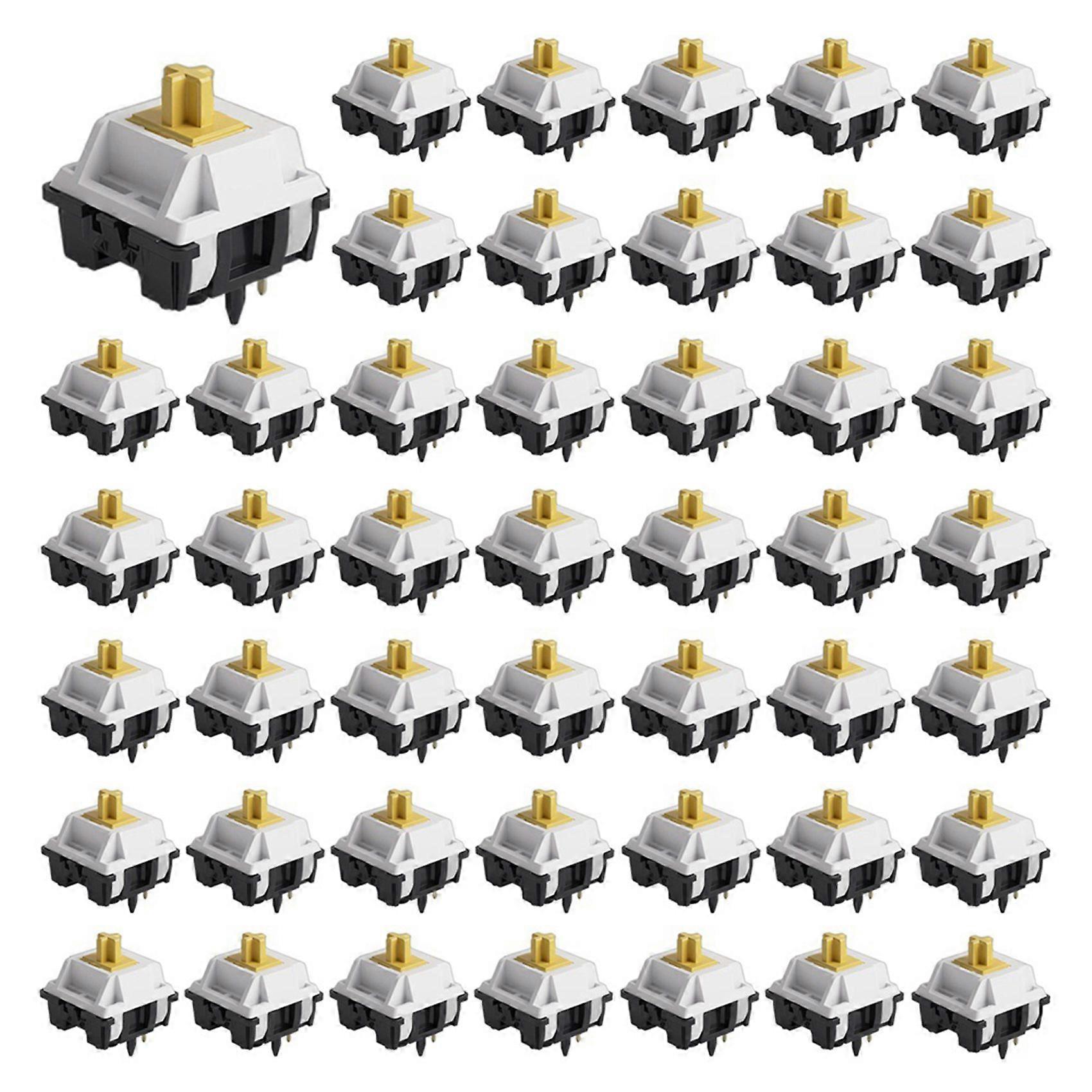 Penguin Switch 5 Pin 50gf Tactile Silent Switch for MX Mechanical Keyboards Ideal for Typing, 90pcs Pack