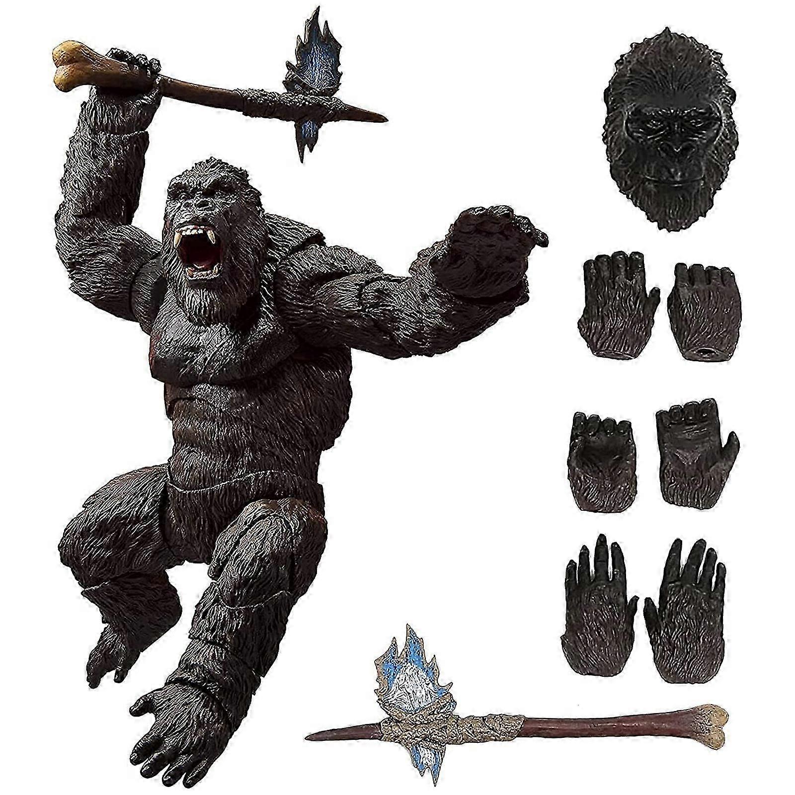 King Kong Monster Gorilla 5" Action Figure w/Battle Axe Figurine VS Godzilla,50% Offer