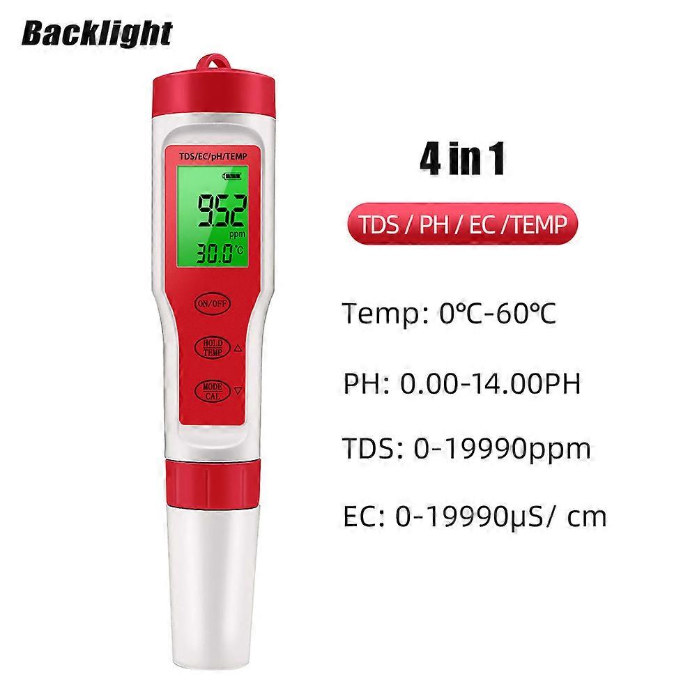 4/5/7 in 1  Digital Water Quality Monitor Tester PH Meter TDS EC ORP Salinity S. G Temperature Meter With Backlight for Aquarium