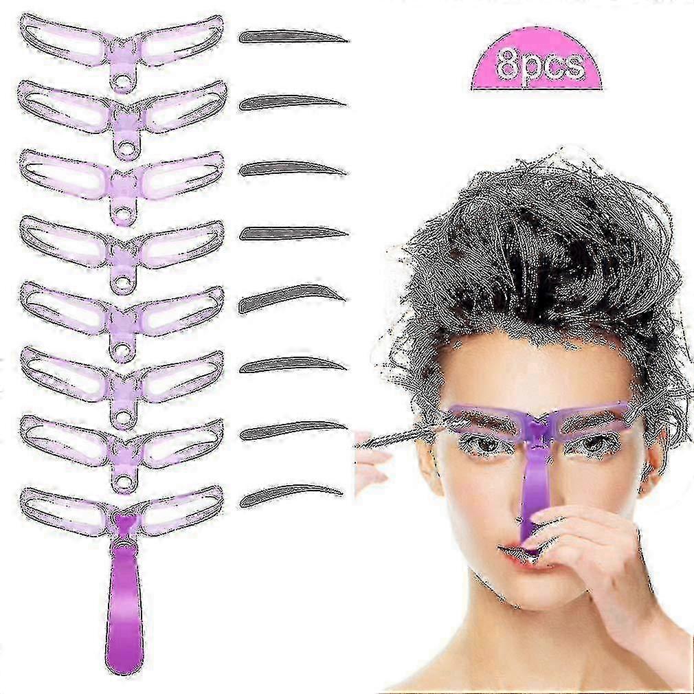 Eyebrow Stencils, Eyebrow Template, 8 Styles Reusable Eyebrow Stencil