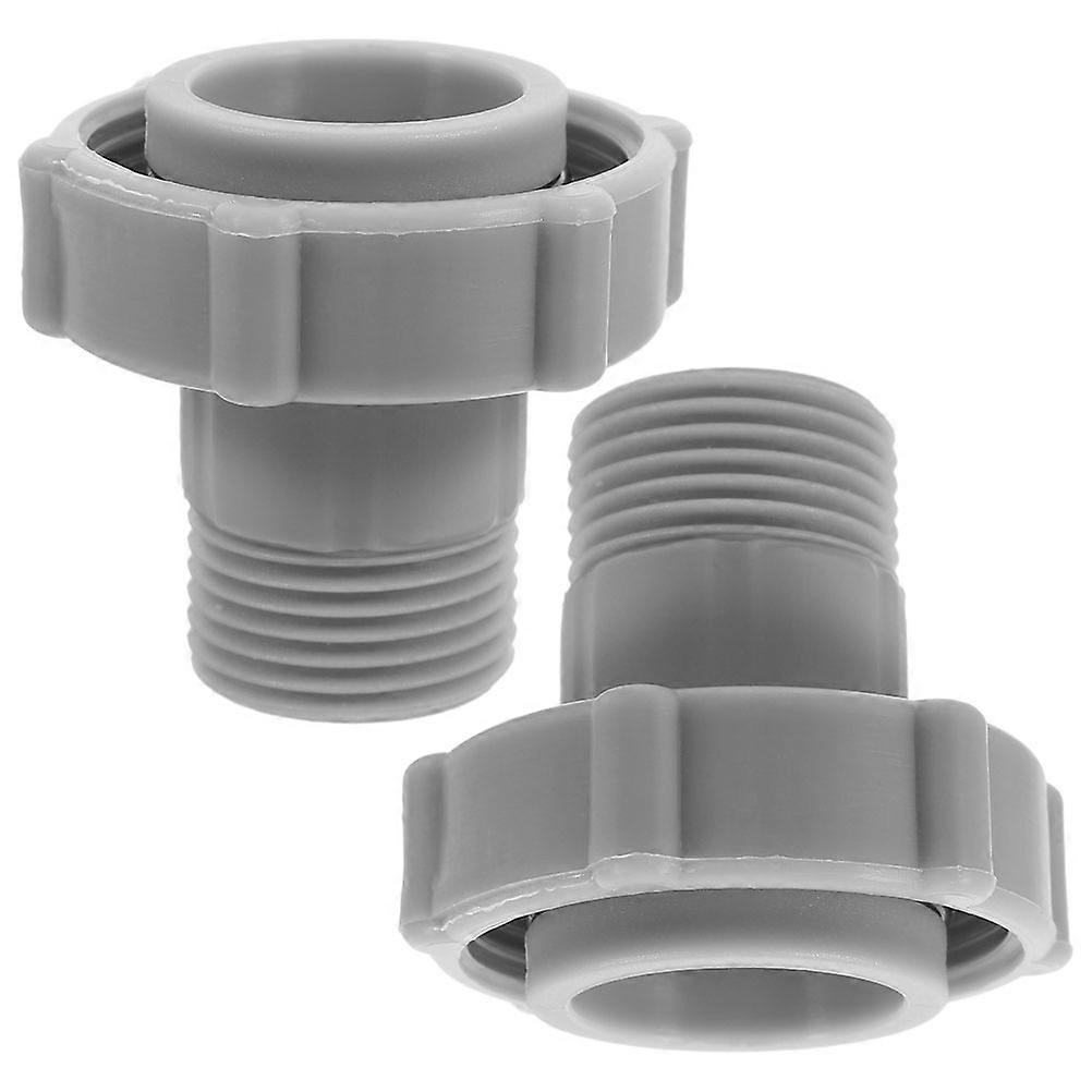 Pool Vacuum Hose Connector for Swimming Pool Hose Adapter 2Pcs Grey