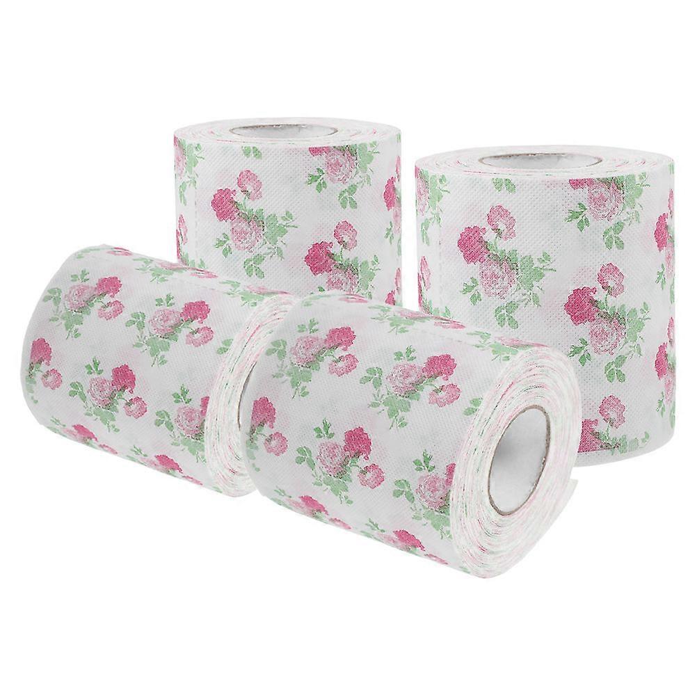 Assorted Color Toilet Roll Paper Printed for 4 Rolls Decorative Use