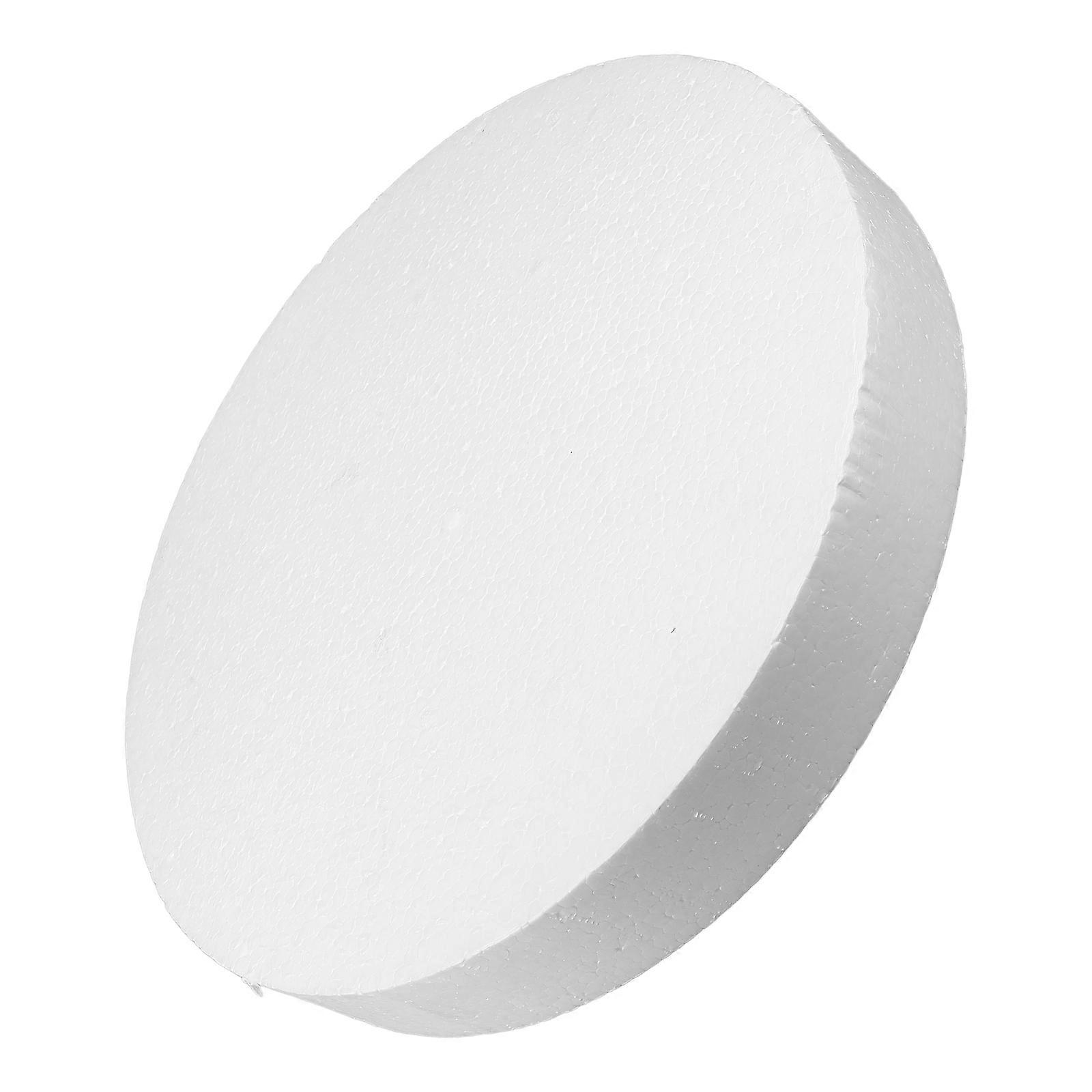 Polystyrene Round Foam Circle for Lollipop Making 1 Piece White