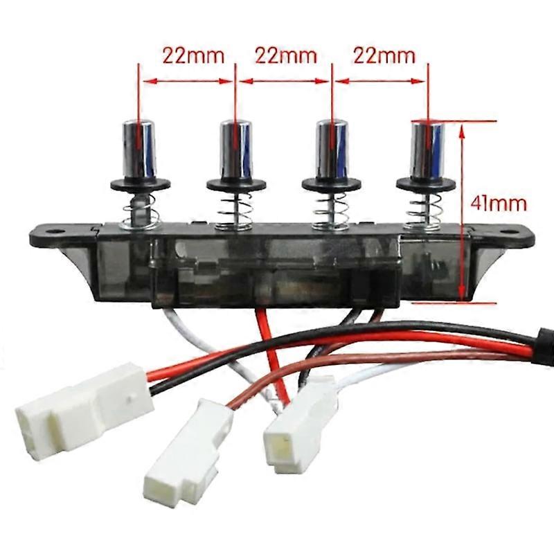 4-Button Old-Fashioned Range Hood Accessories Range Hood Switch Button Universal Control Panel