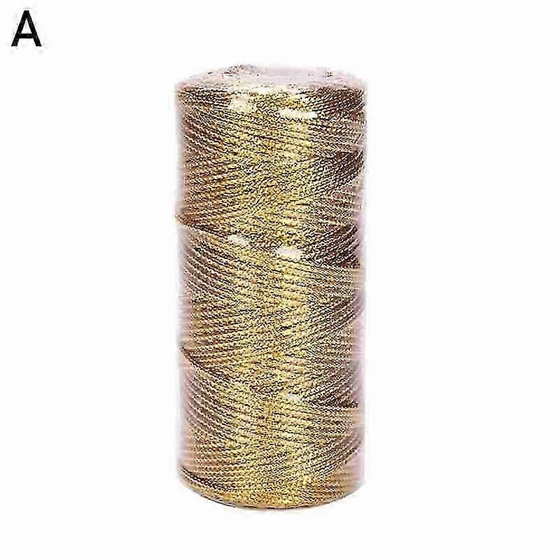 Round Lurex Cord Rope Craft / Trimmings Gold 100m BEST Silver O7C Edition 1128