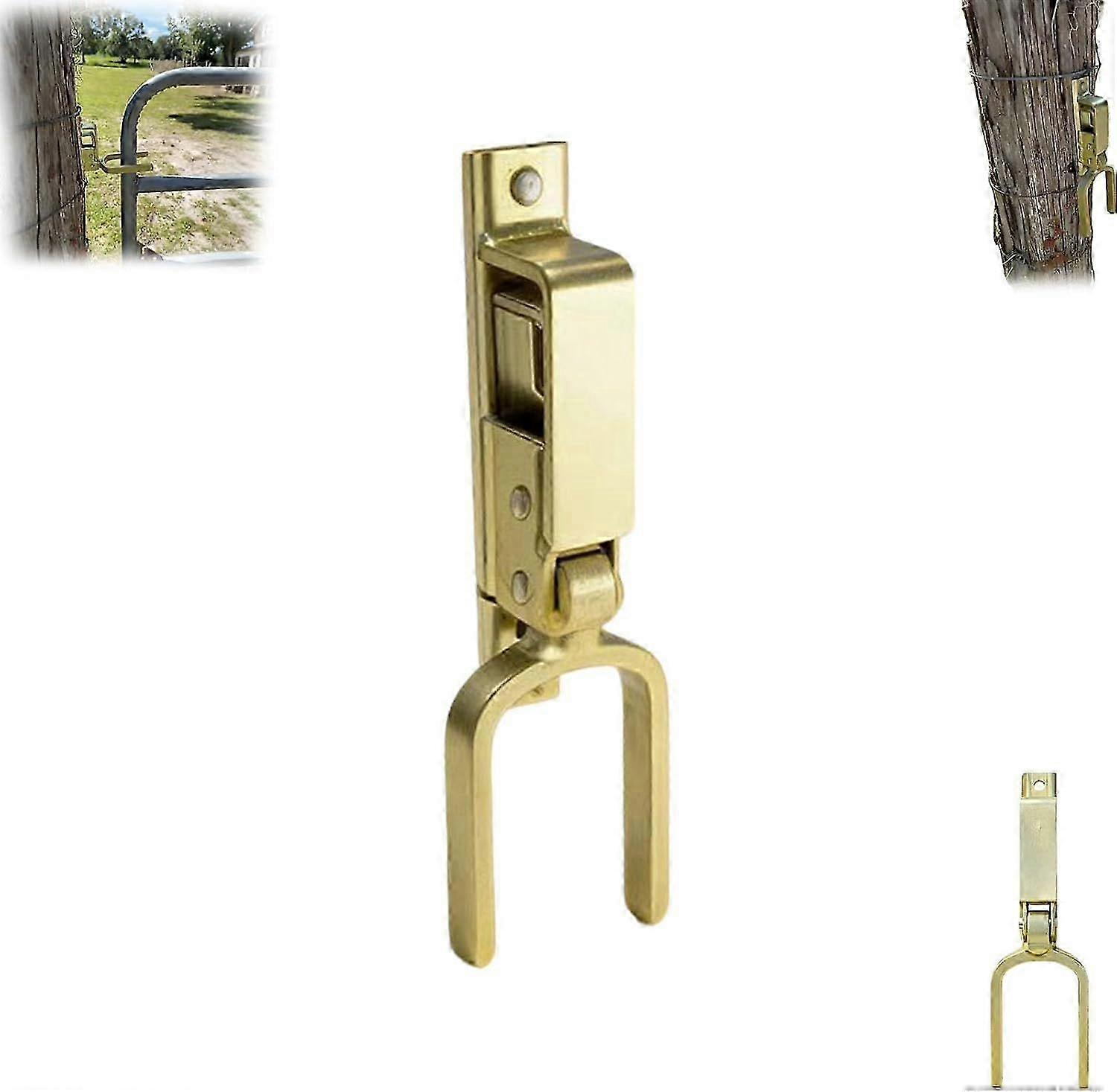 Instant Locking Gate Latch  Heavy-Duty One-Hand Gate Latch for Farm, Ranch & Backyard | Automatic Spring Lock, Rust-Resistant Steel, Easy Install on W