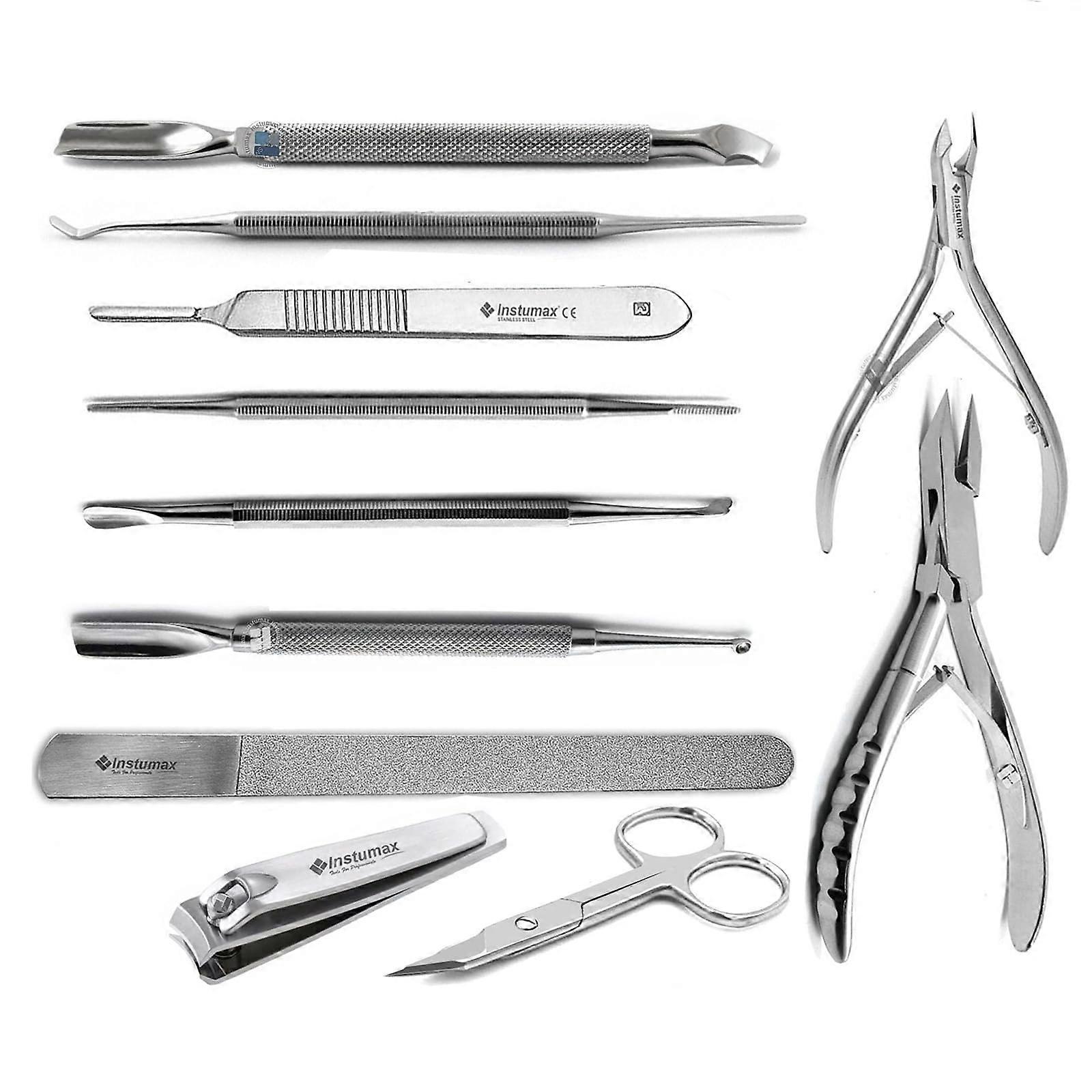 Ingrown Toenail Tool Kit with Clippers and Lifters, Complete Professional Nail Care Set